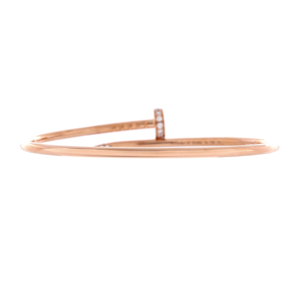Juste un Clou Bracelet 18K Rose Gold with Diamonds Small