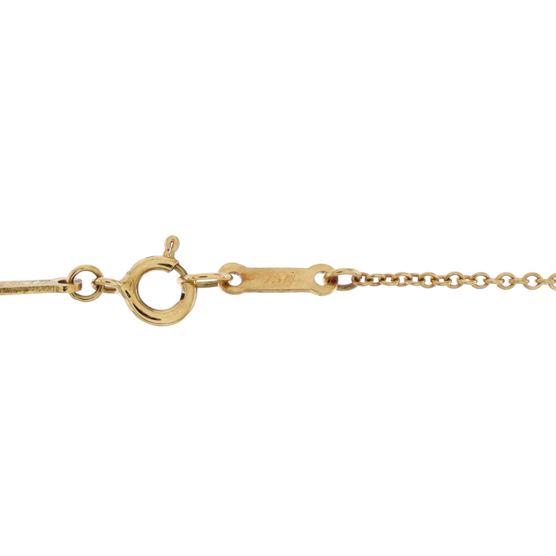 Elsa Peretti Open Heart Pendant Necklace 18K Yellow Gold 28mm