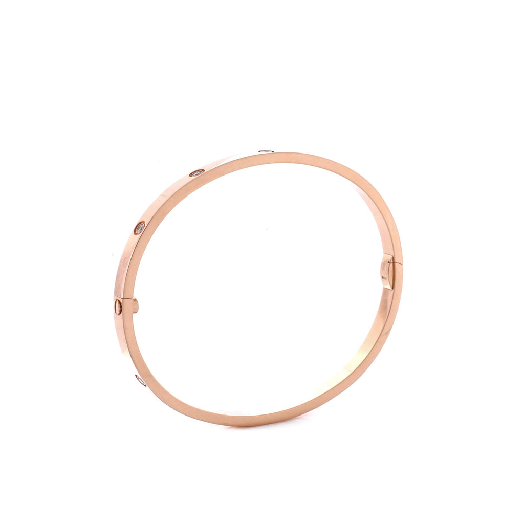 Love 10 Diamond Bracelet 18K Rose Gold with Diamonds Small