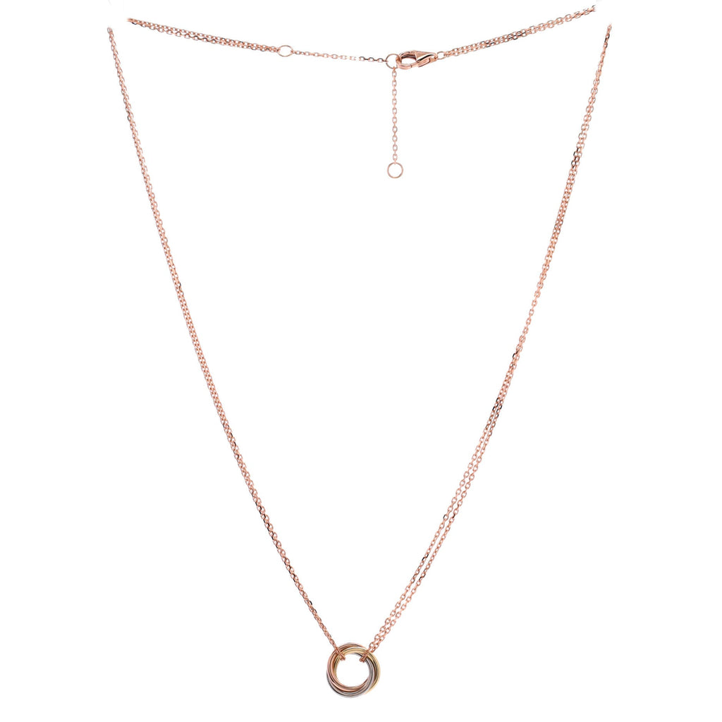 Trinity Choker Necklace 18K Tricolor Gold