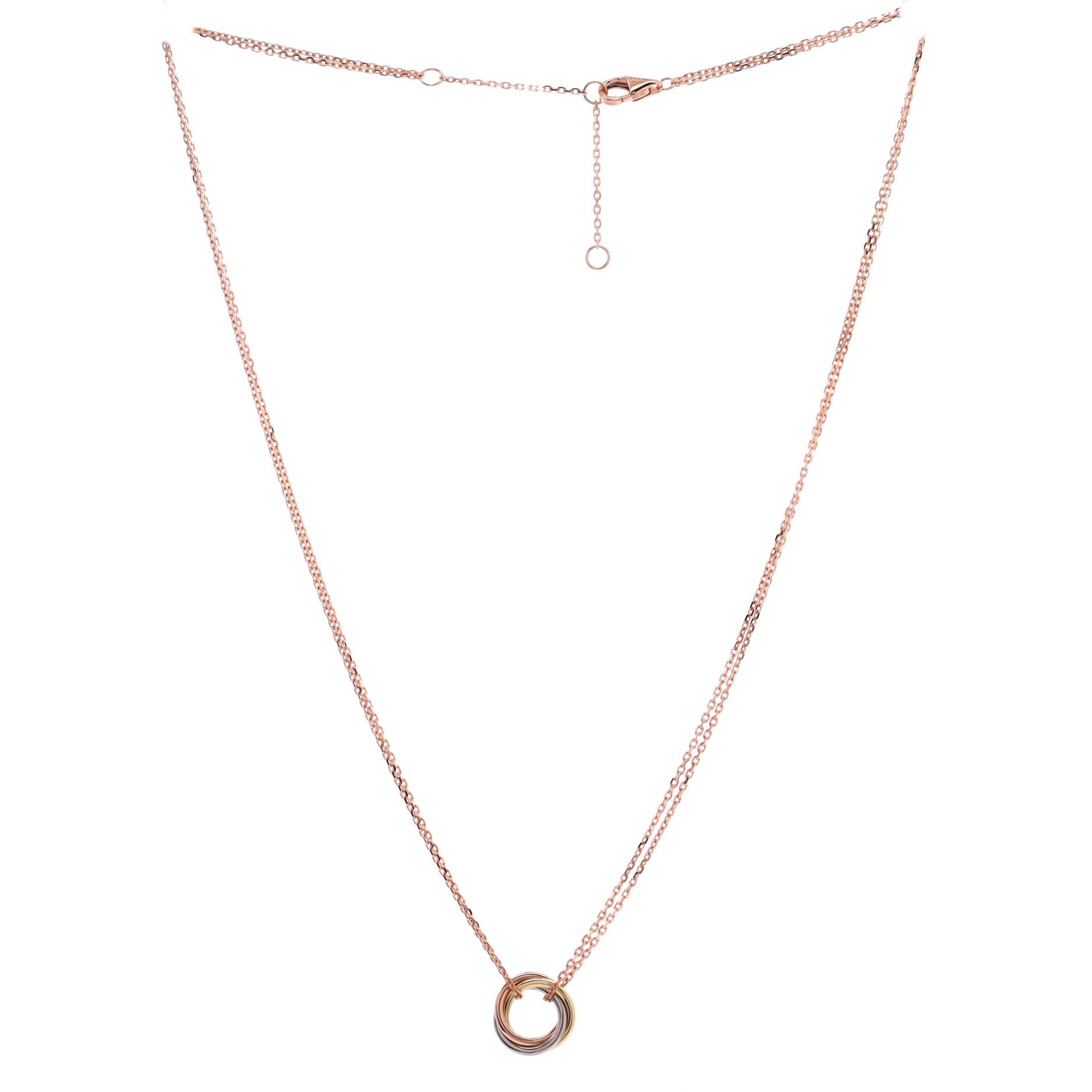 Trinity Choker Necklace 18K Tricolor Gold