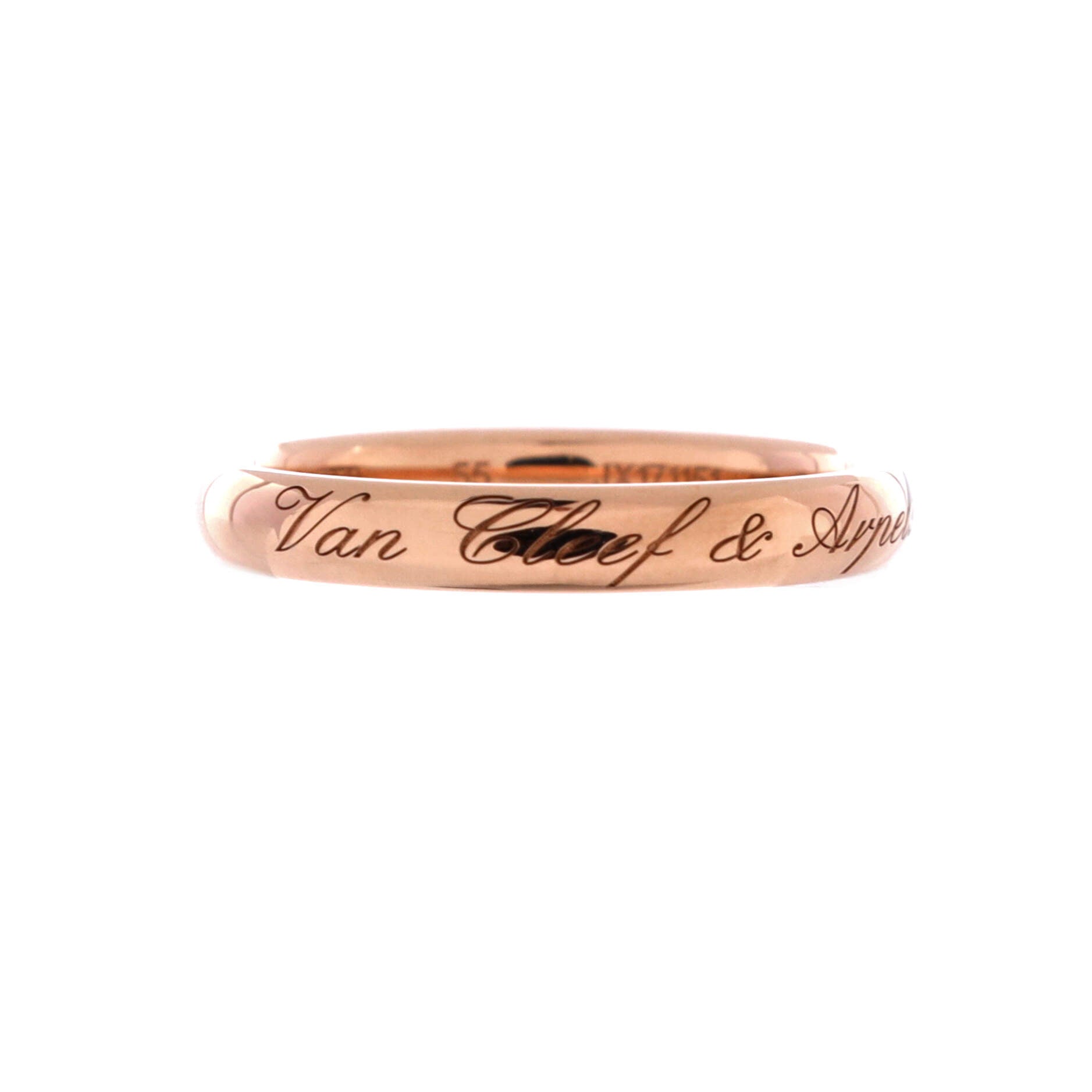 Tendrement Signature Wedding Band Ring 18K Rose Gold