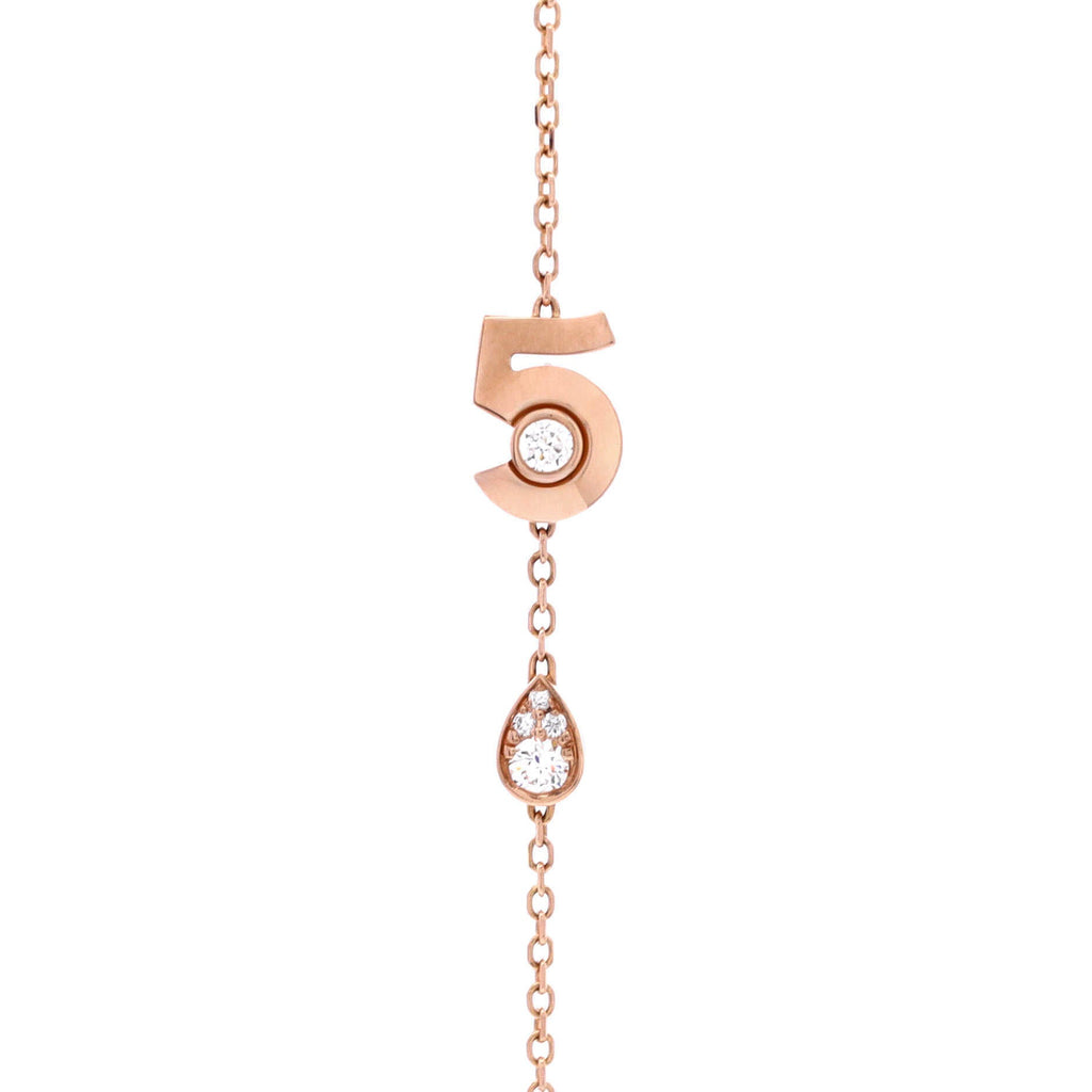 Extrait de No.5 Bracelet 18K Beige Gold with Diamonds