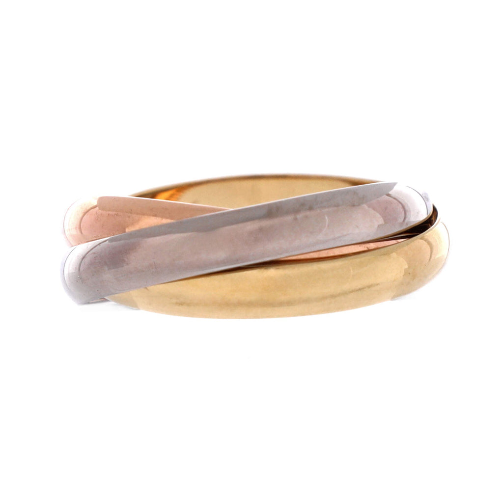 Trinity Ring 18K Tricolor Gold Small