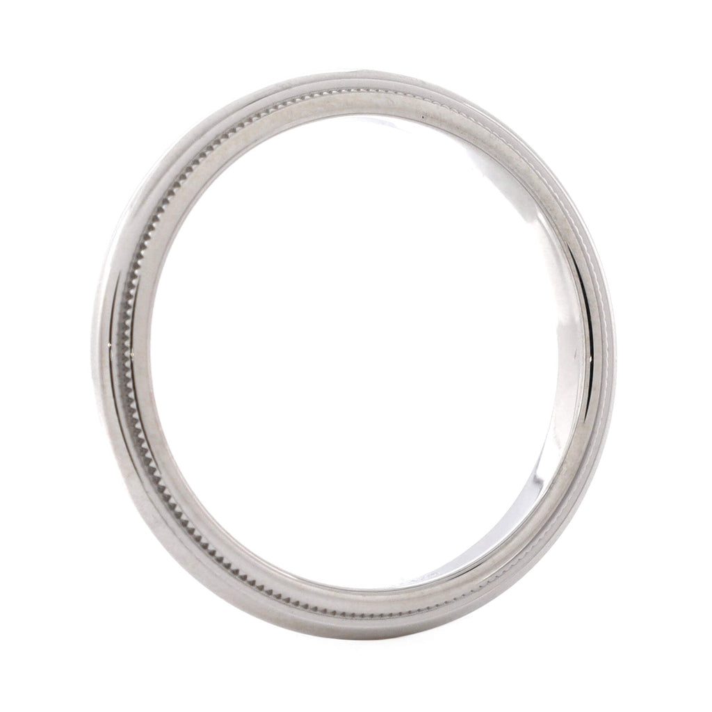 Classic Milgrain Band Ring Platinum 3mm