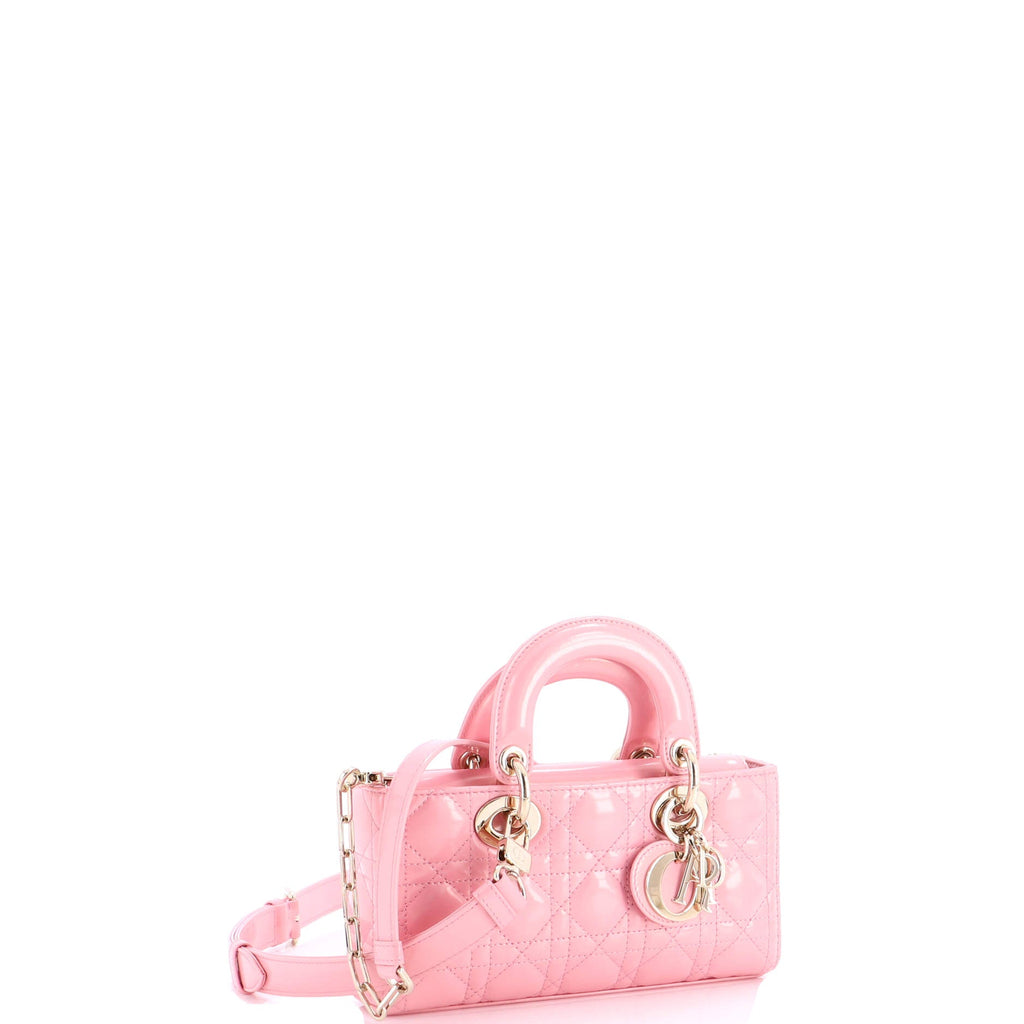 Lady D-Joy Bag Cannage Quilt Patent Small