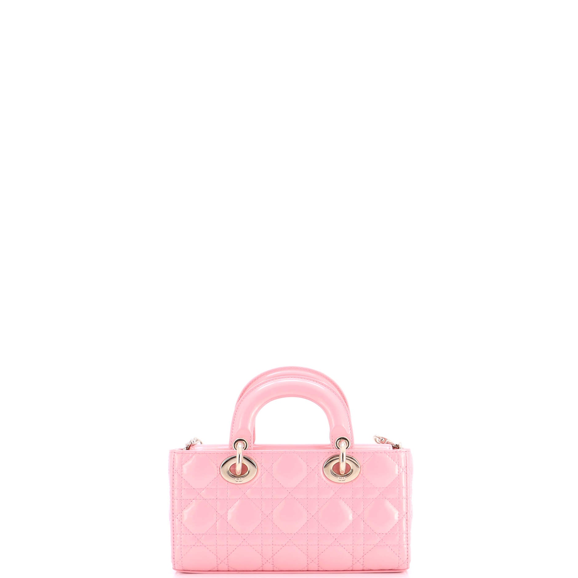 Lady D-Joy Bag Cannage Quilt Patent Small