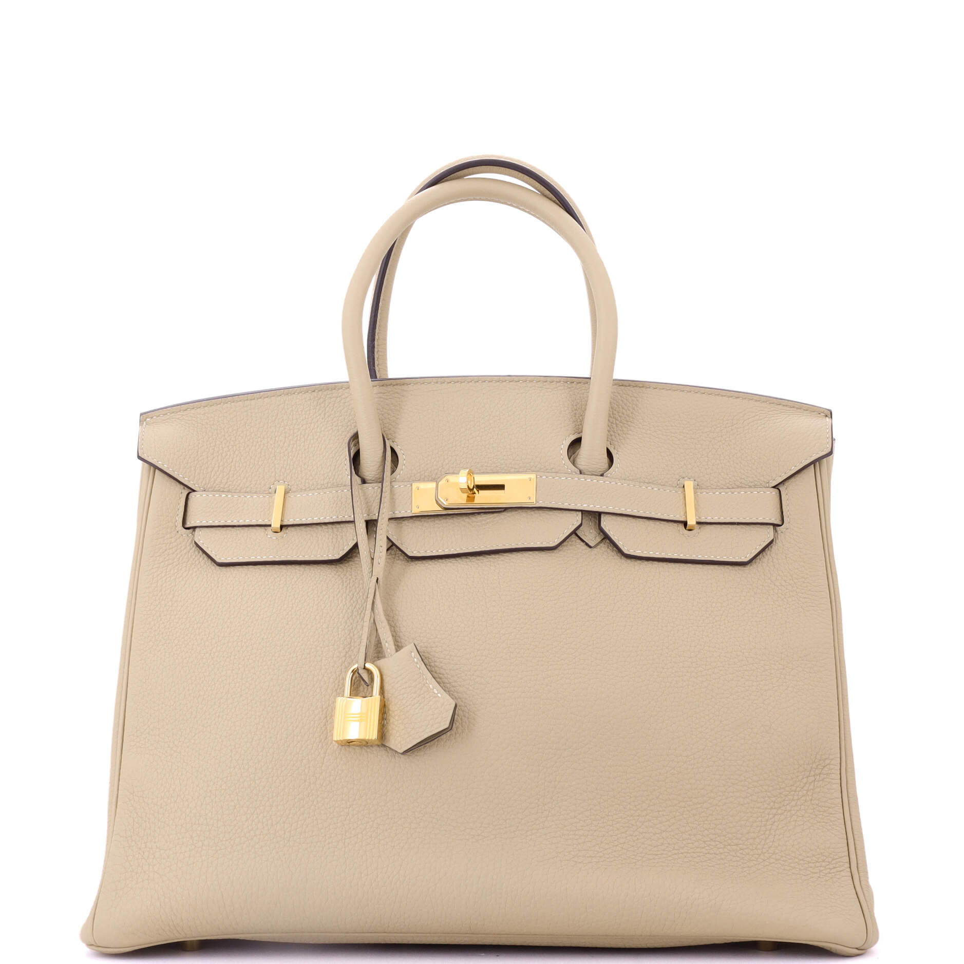 Birkin Handbag Light Togo with Gold Hardware 35
