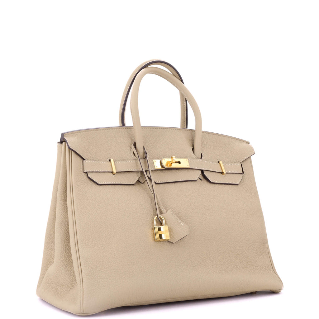 Birkin Handbag Light Togo with Gold Hardware 35
