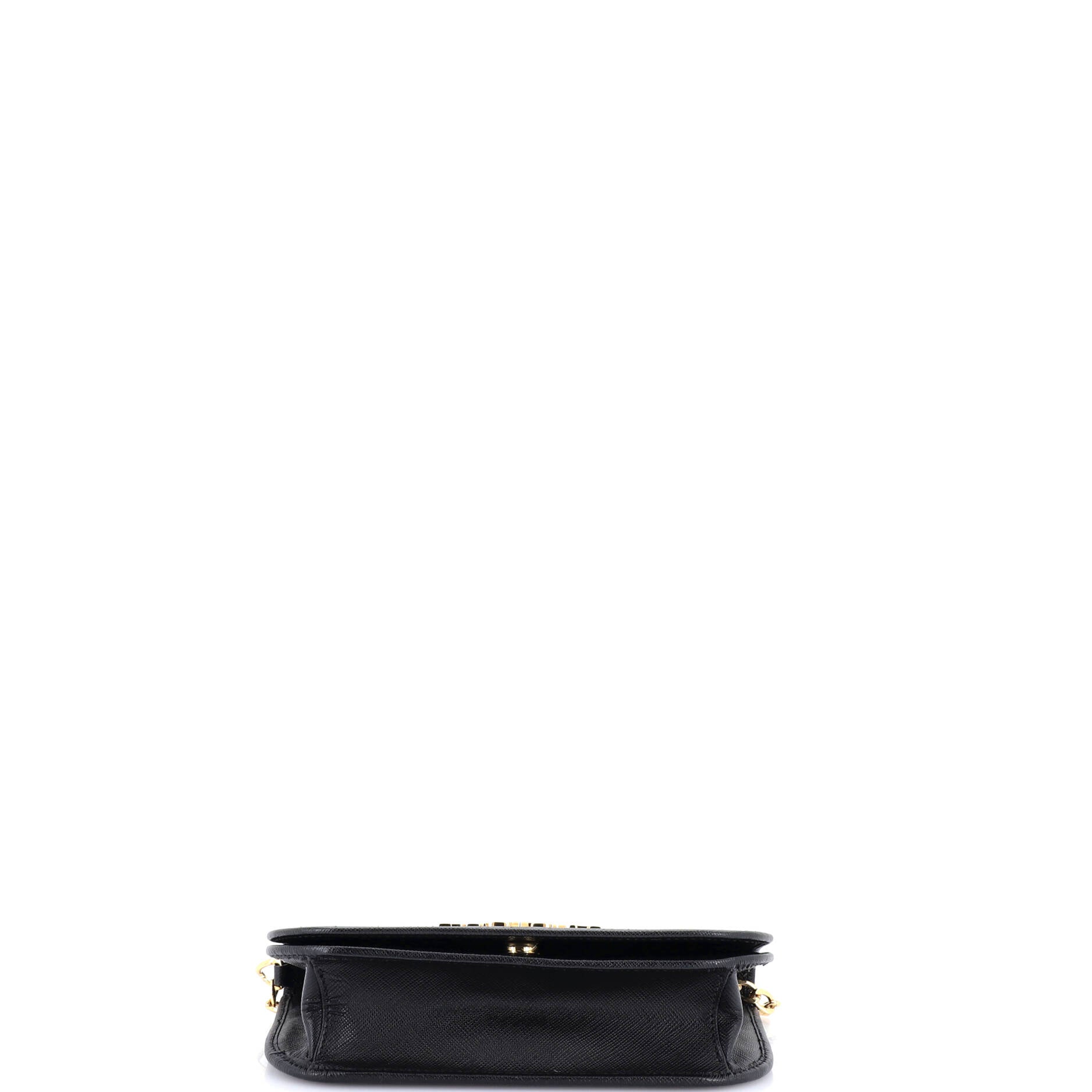 Convertible Flap Clutch Saffiano Leather Small