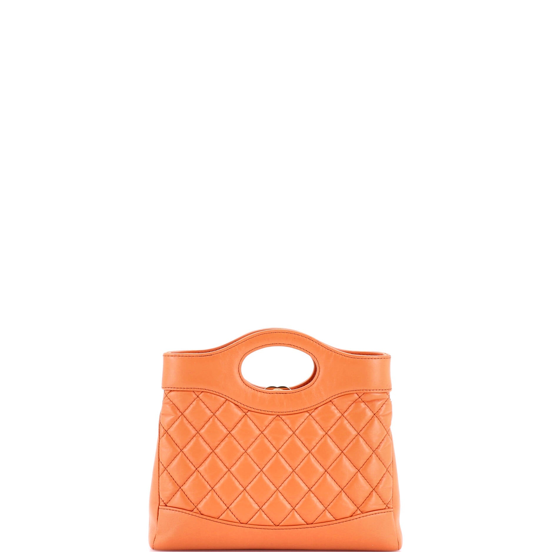 31 Shopping Bag Quilted Crumpled Calfskin Mini