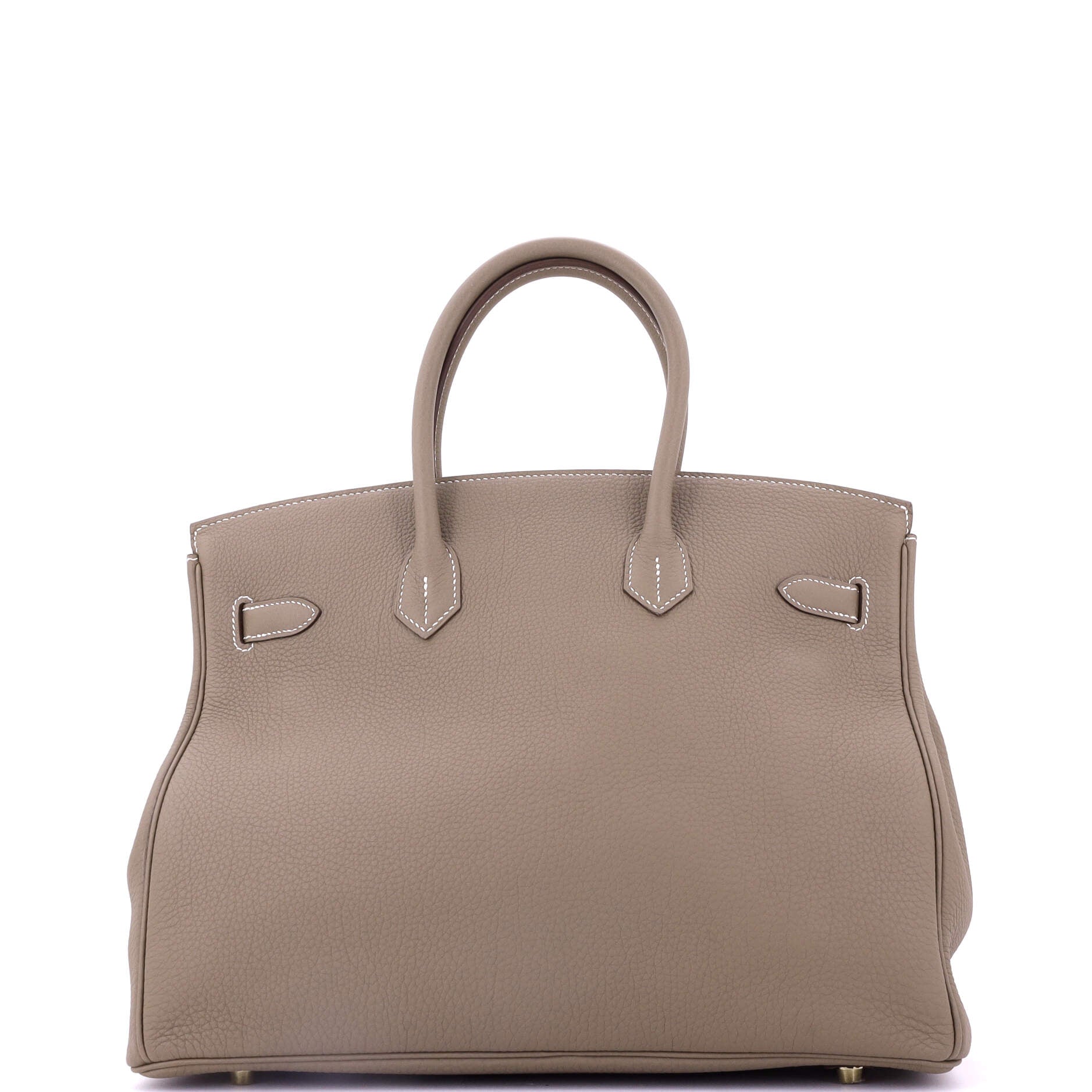 Birkin Handbag Grey Togo with Gold Hardware 35