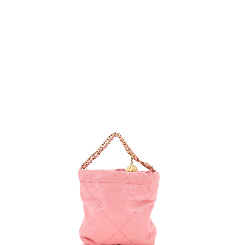 22 Chain Hobo Quilted Caviar Mini