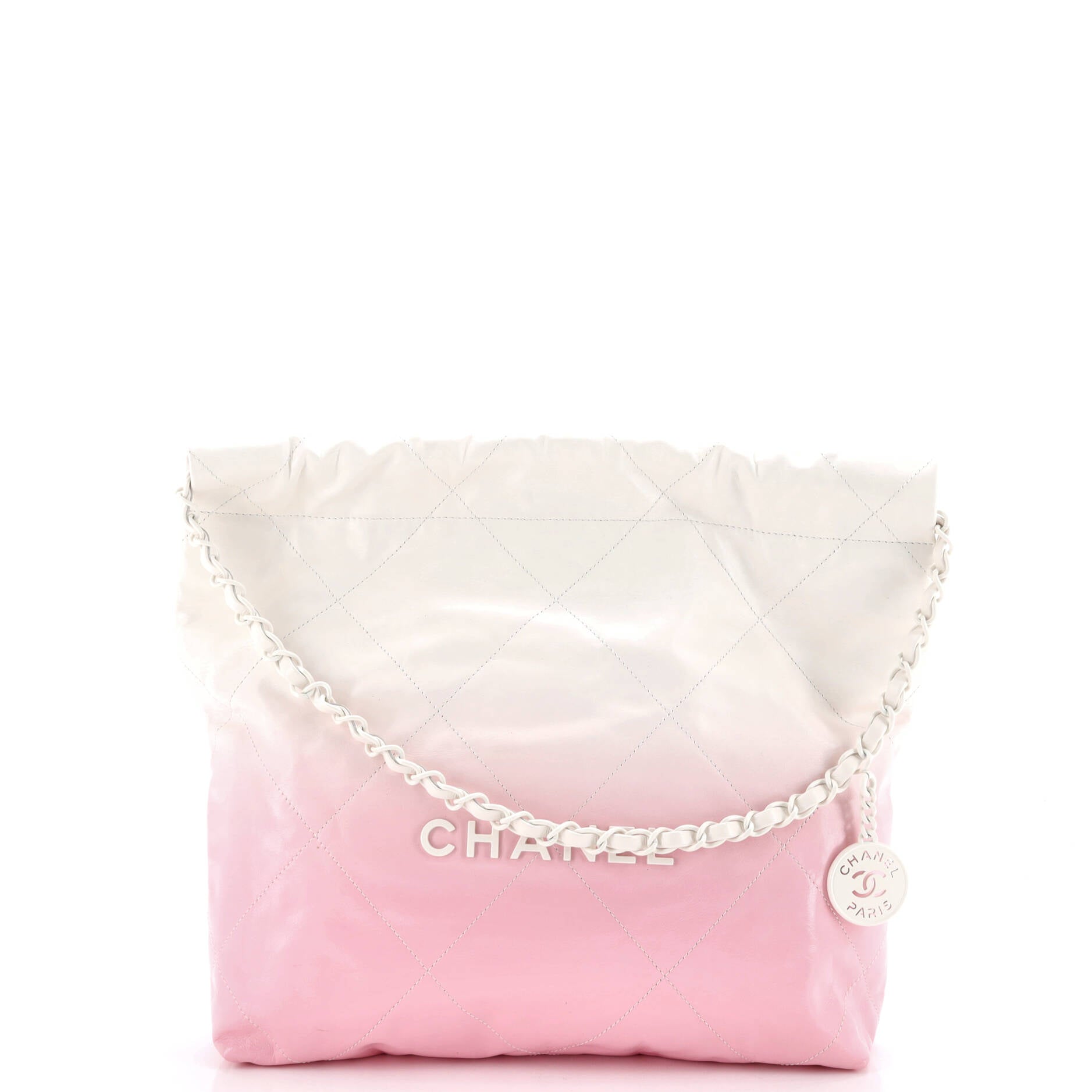 22 Chain Hobo Quilted Ombre Leather Small