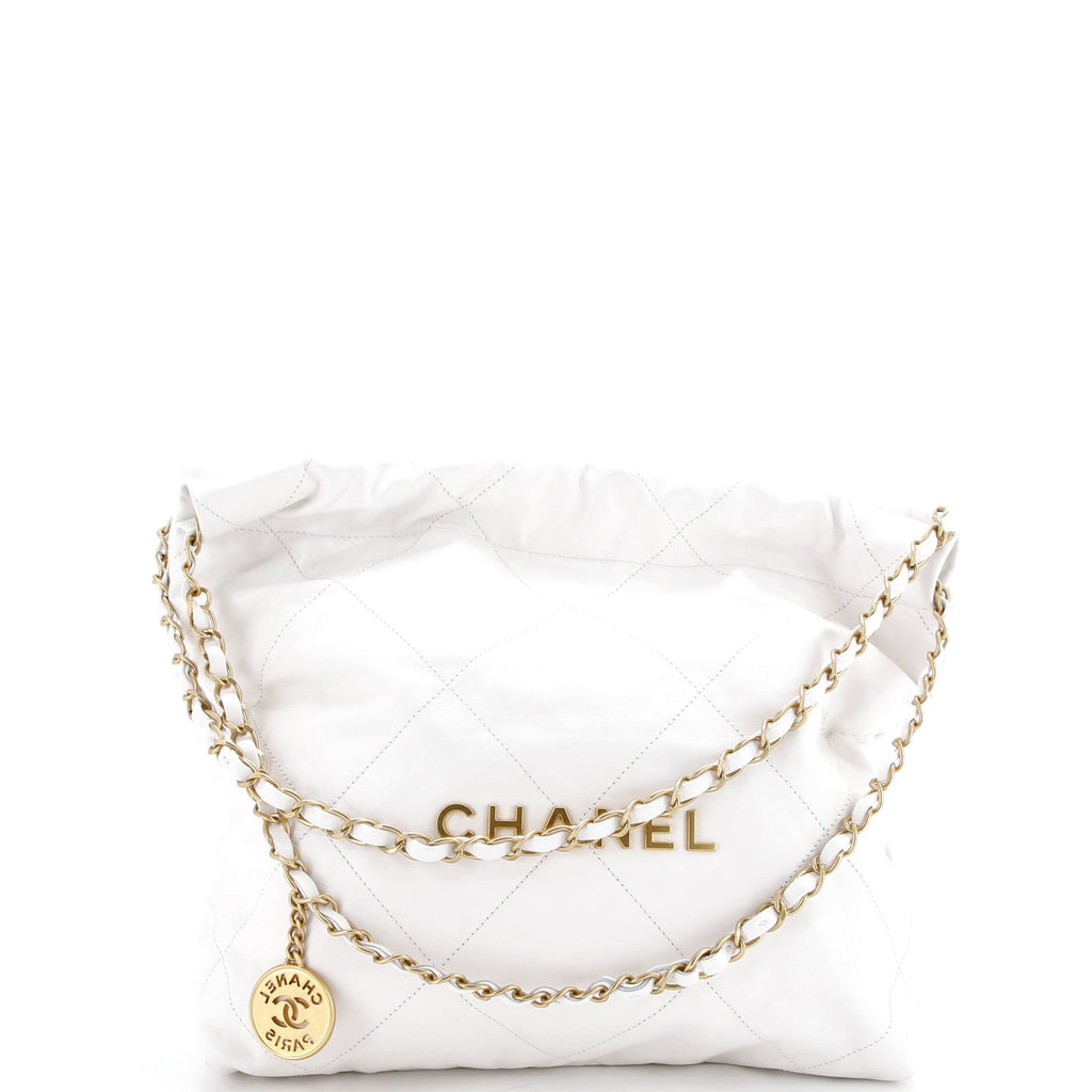 22 Chain Hobo Quilted Calfskin Small