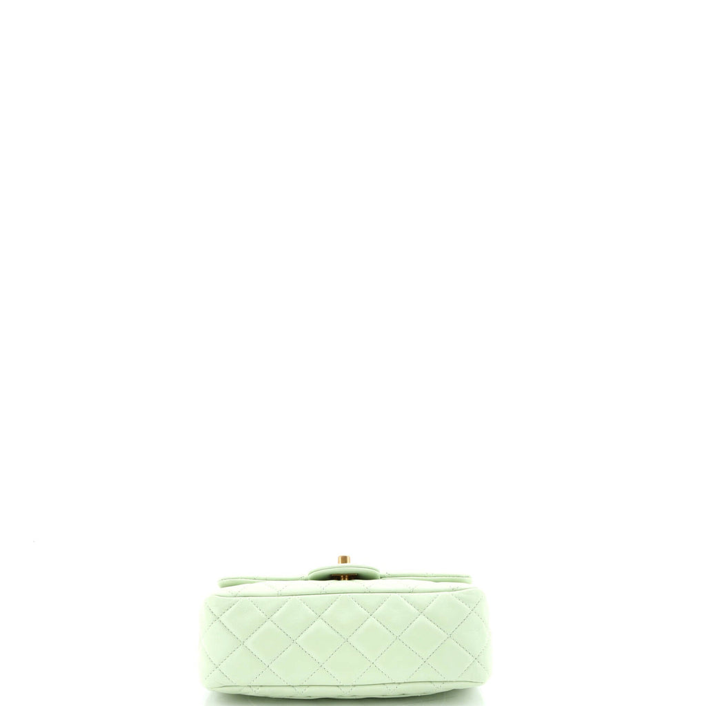 Pearl Crush Flap Bag Quilted Lambskin Mini