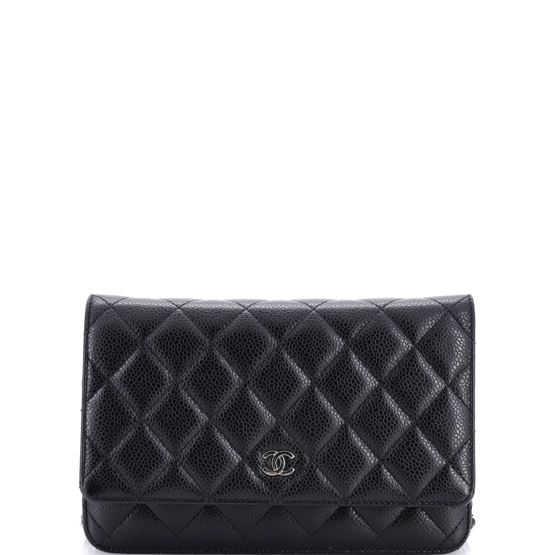 Wallet on Chain Quilted Caviar