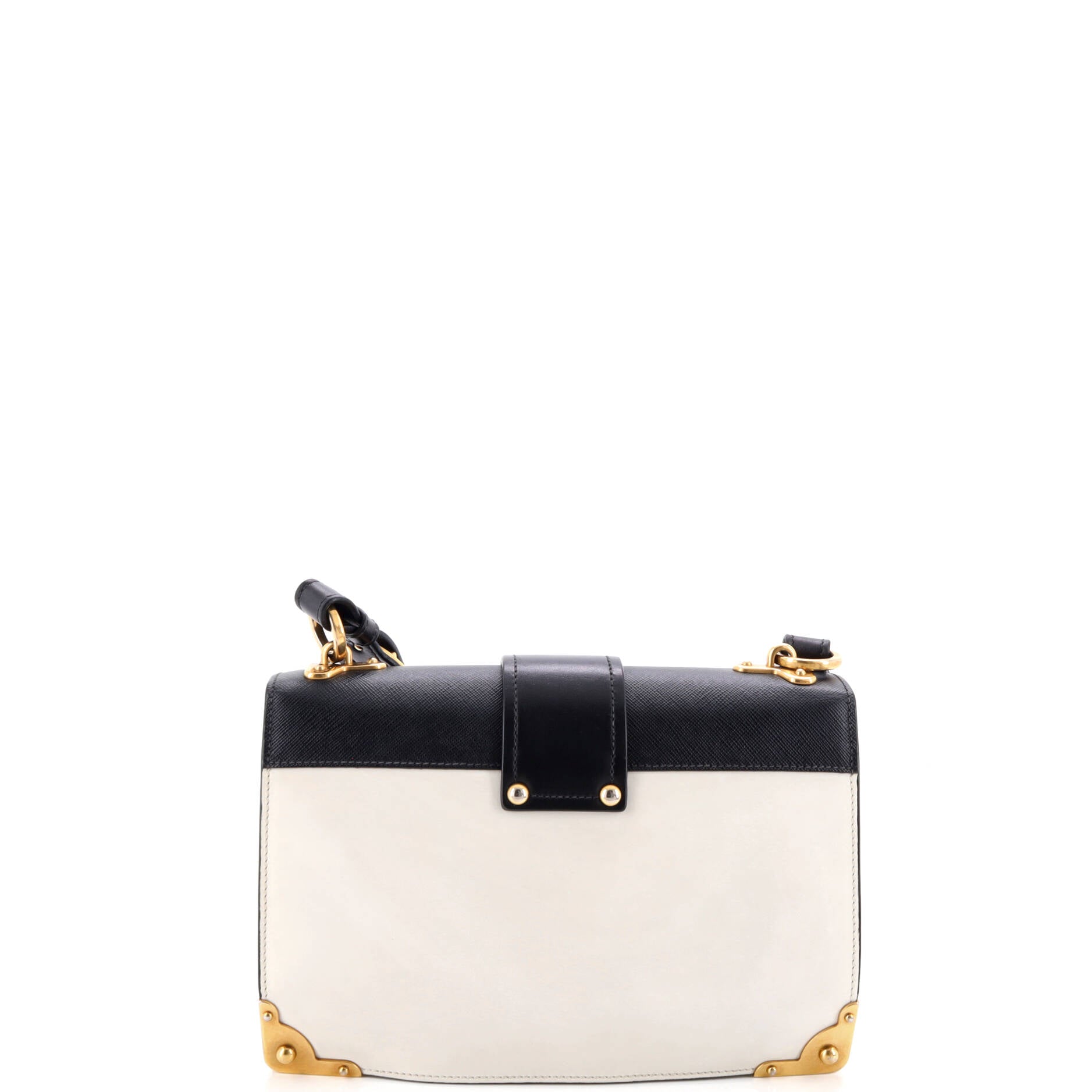 Cahier Crossbody Bag Leather and Saffiano Leather Large