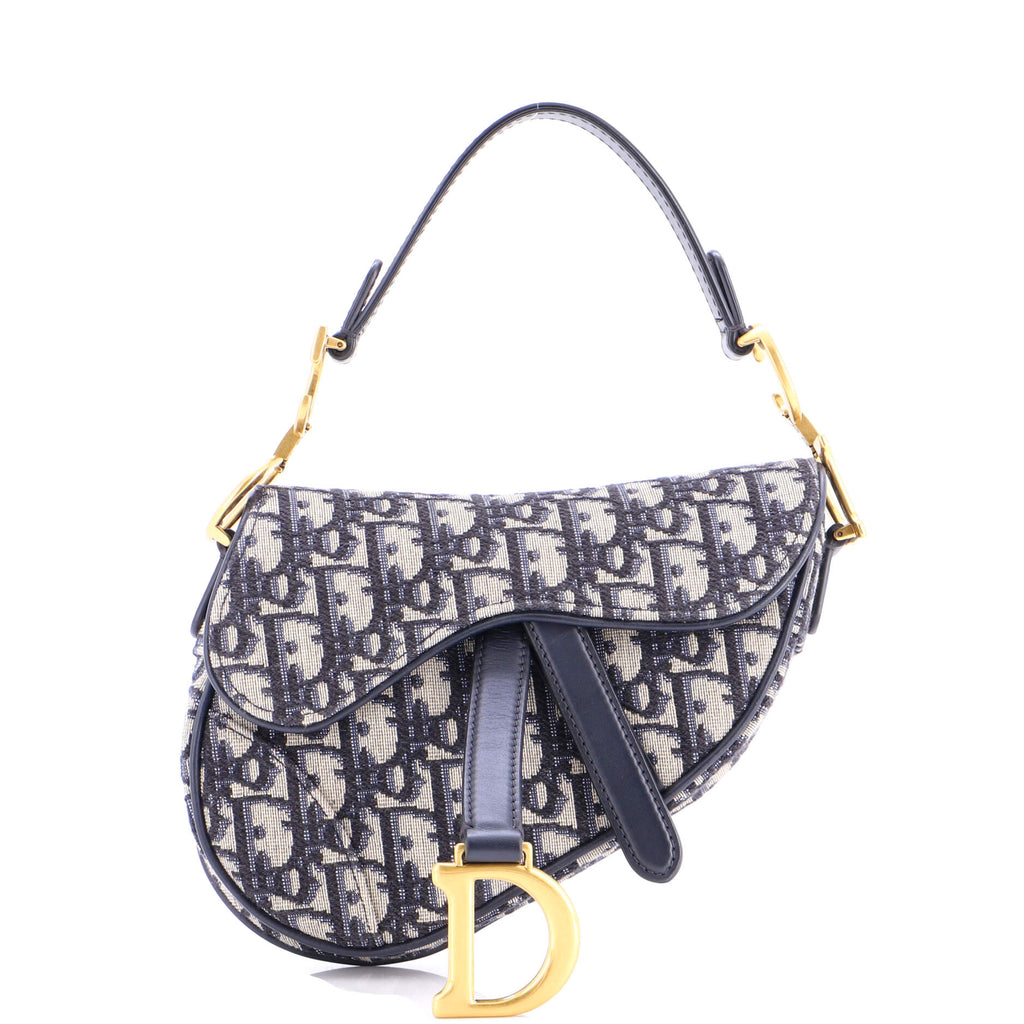 Saddle Handbag Oblique Canvas Mini