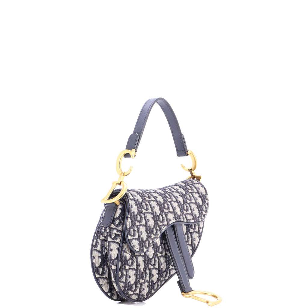 Saddle Handbag Oblique Canvas Mini