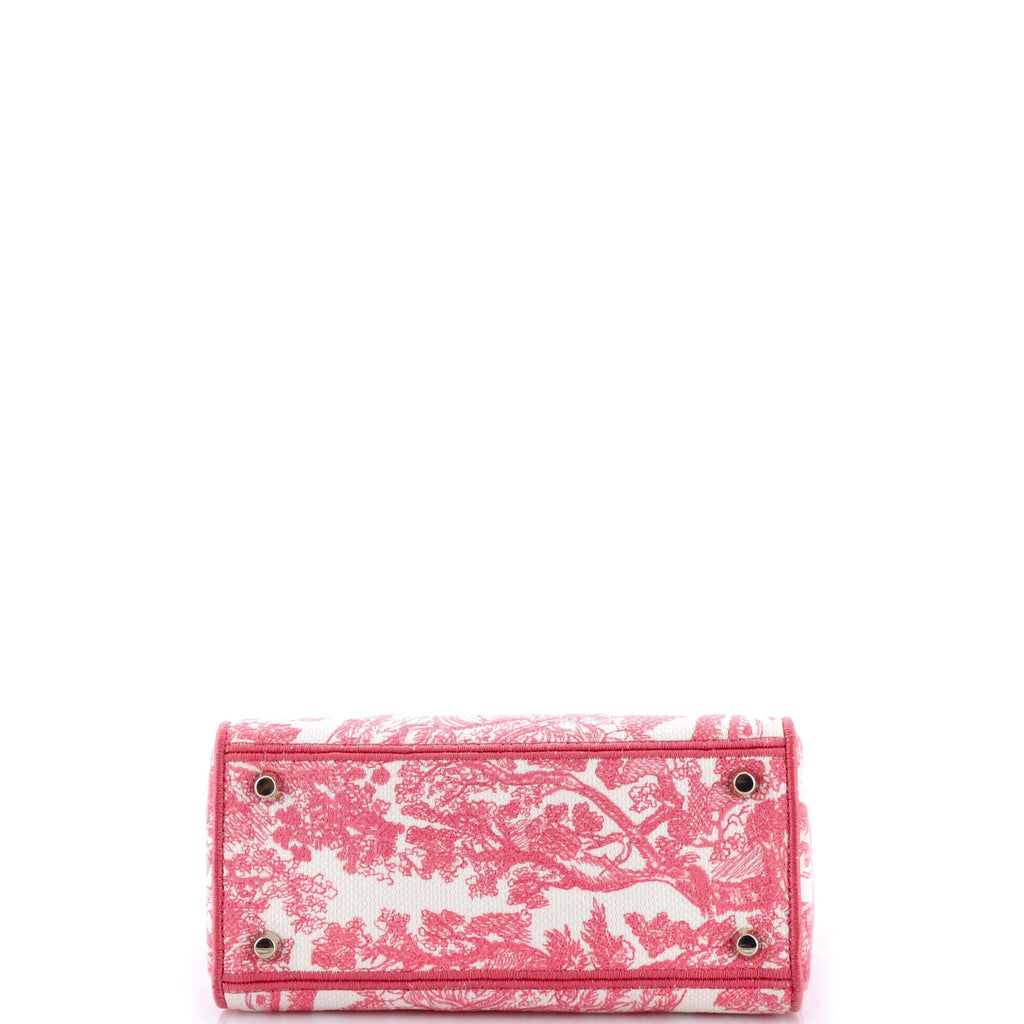Toile de Jouy Lady D-Lite Bag Embroidered Canvas
