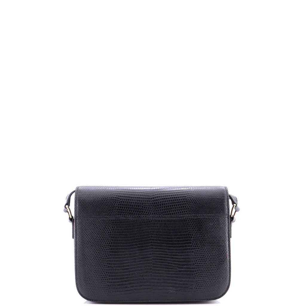 Triomphe Shoulder Bag Lizard Medium