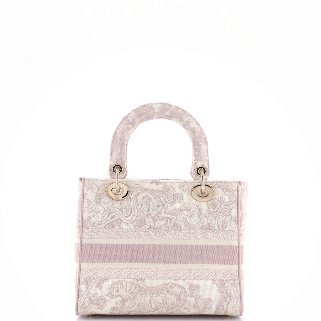 Toile de Jouy Lady D-Lite Bag Embroidered Canvas