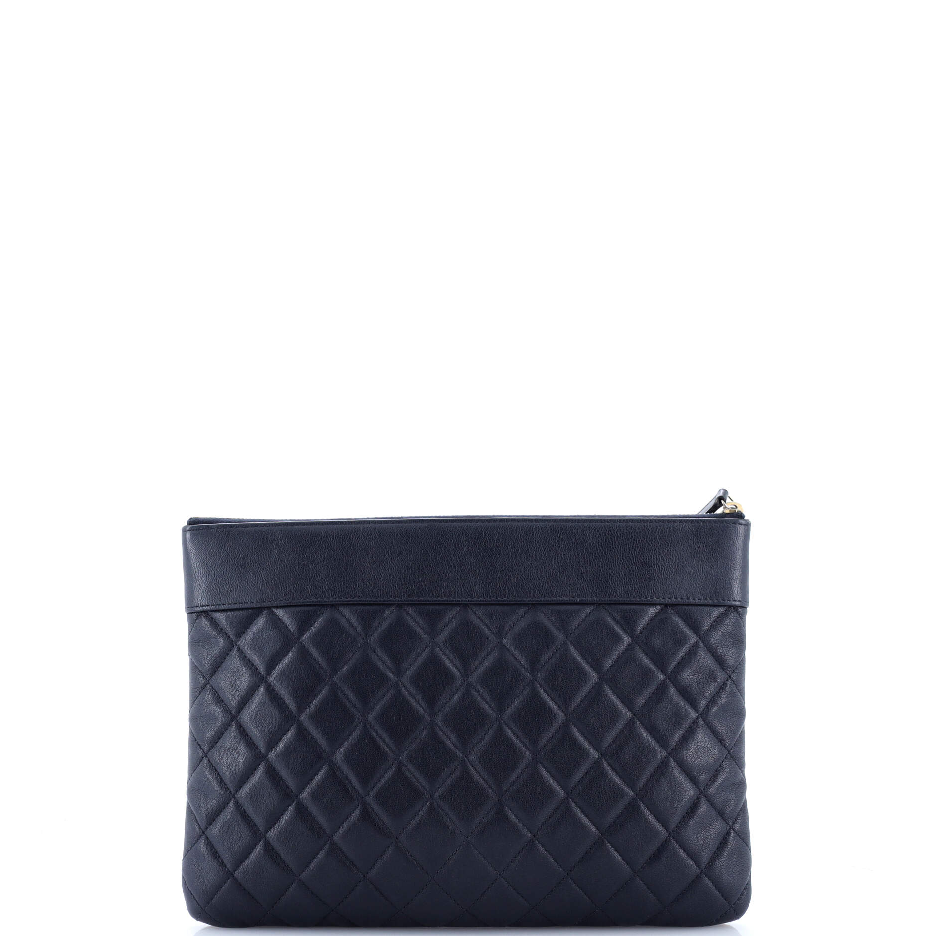 Mademoiselle Vintage O Case Clutch Quilted Sheepskin Medium