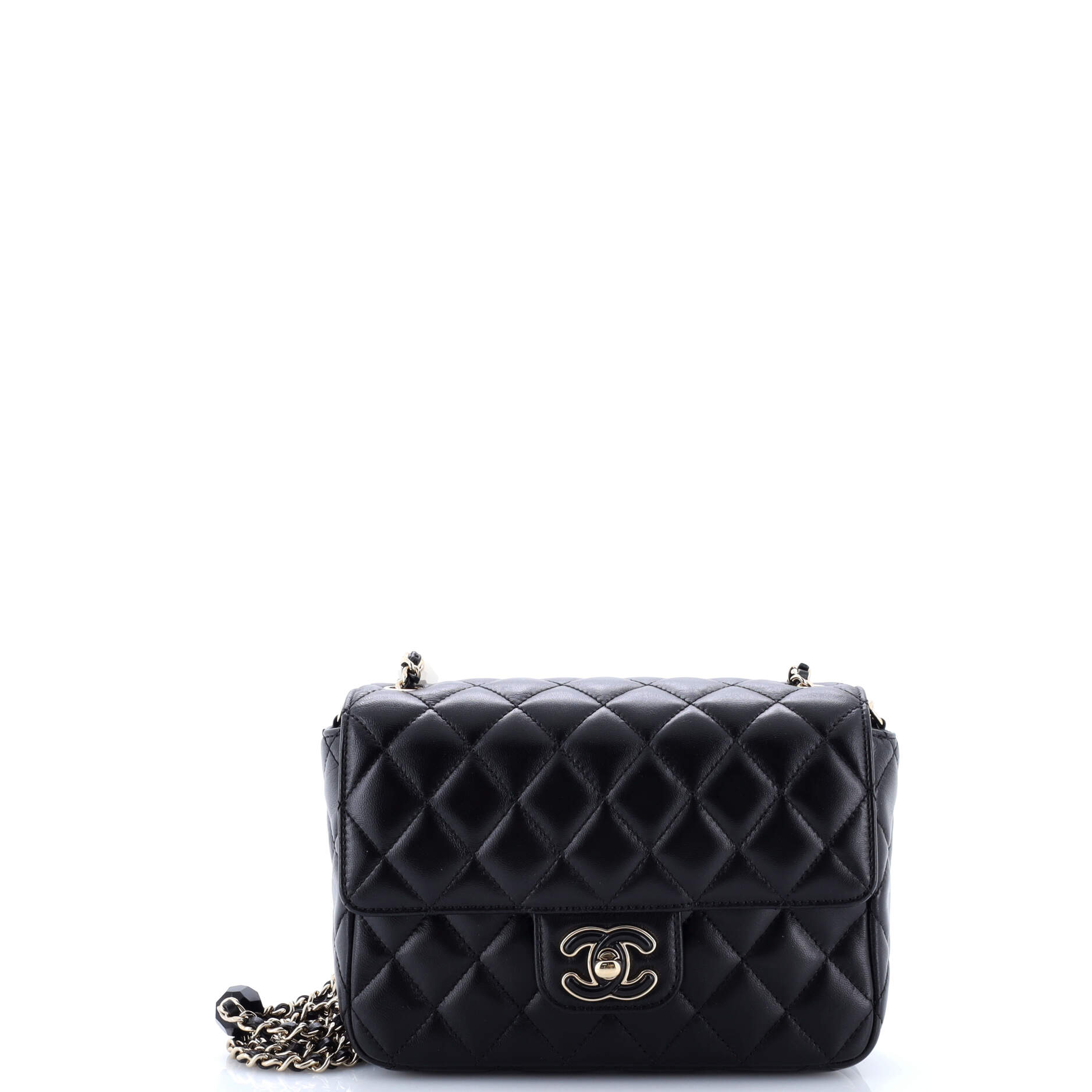 Candy Heart Flap Bag Quilted Lambskin Mini