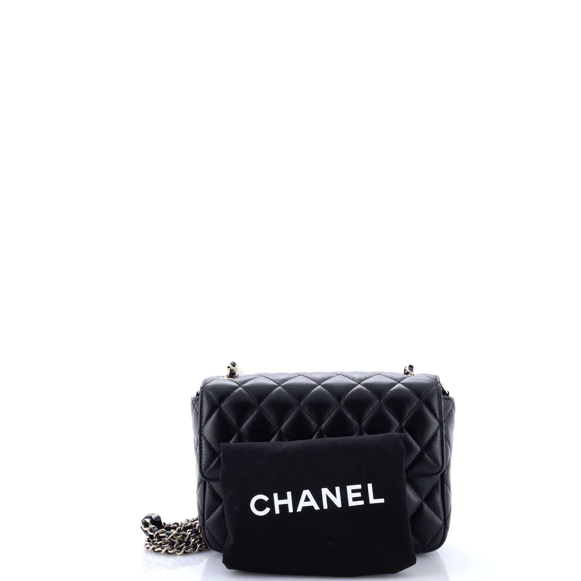 Candy Heart Flap Bag Quilted Lambskin Mini