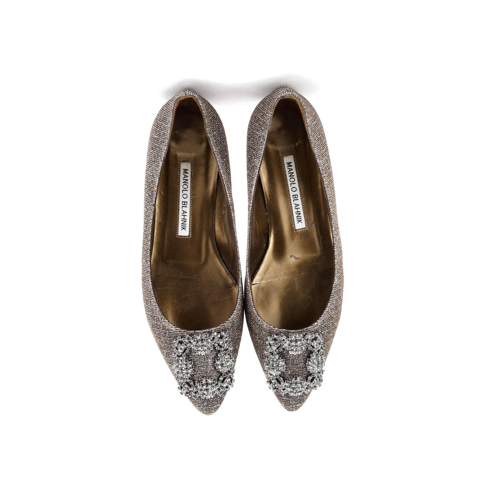 Women's Hangisi Flats Glitter Fabric