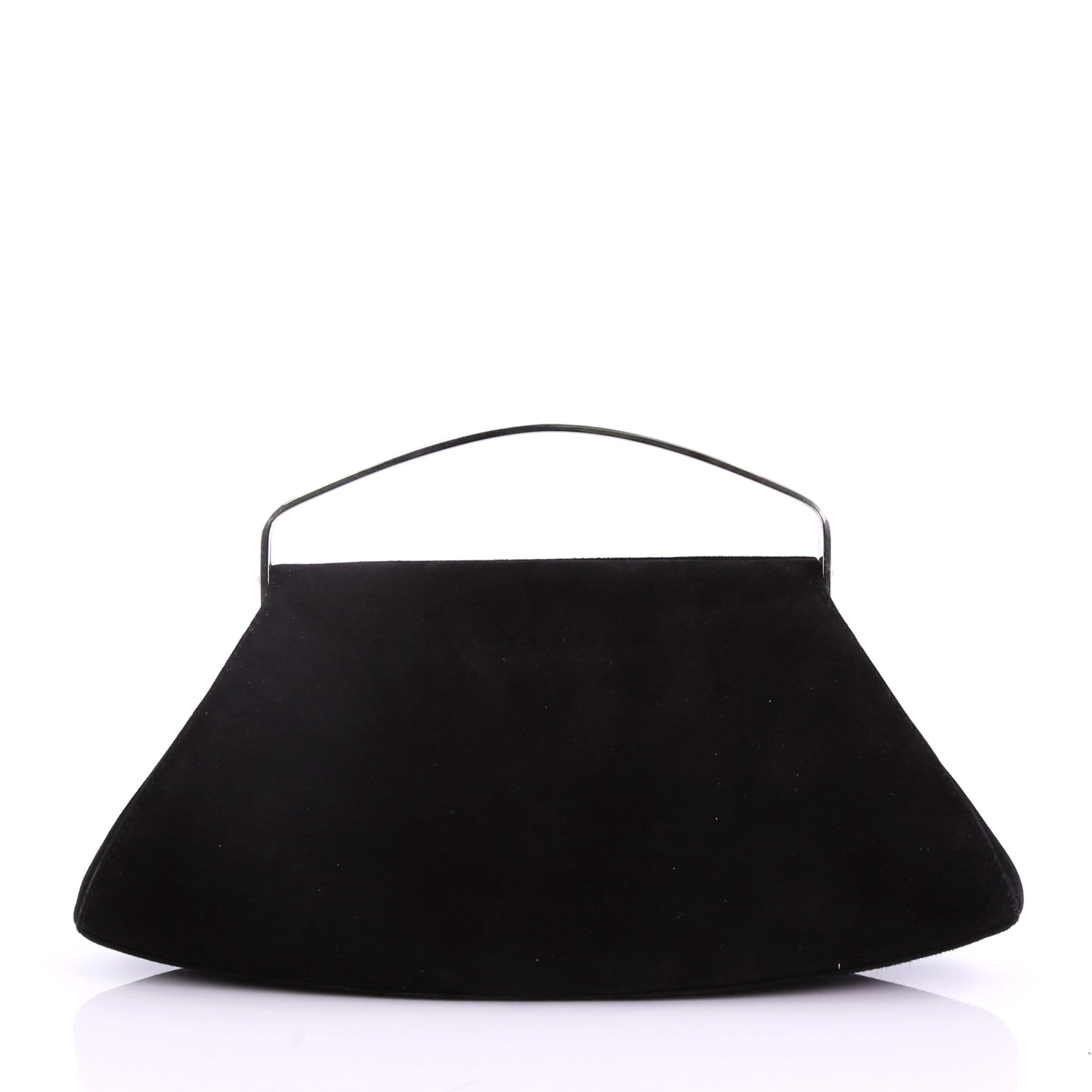 Vintage CC Frame Clutch Suede Medium