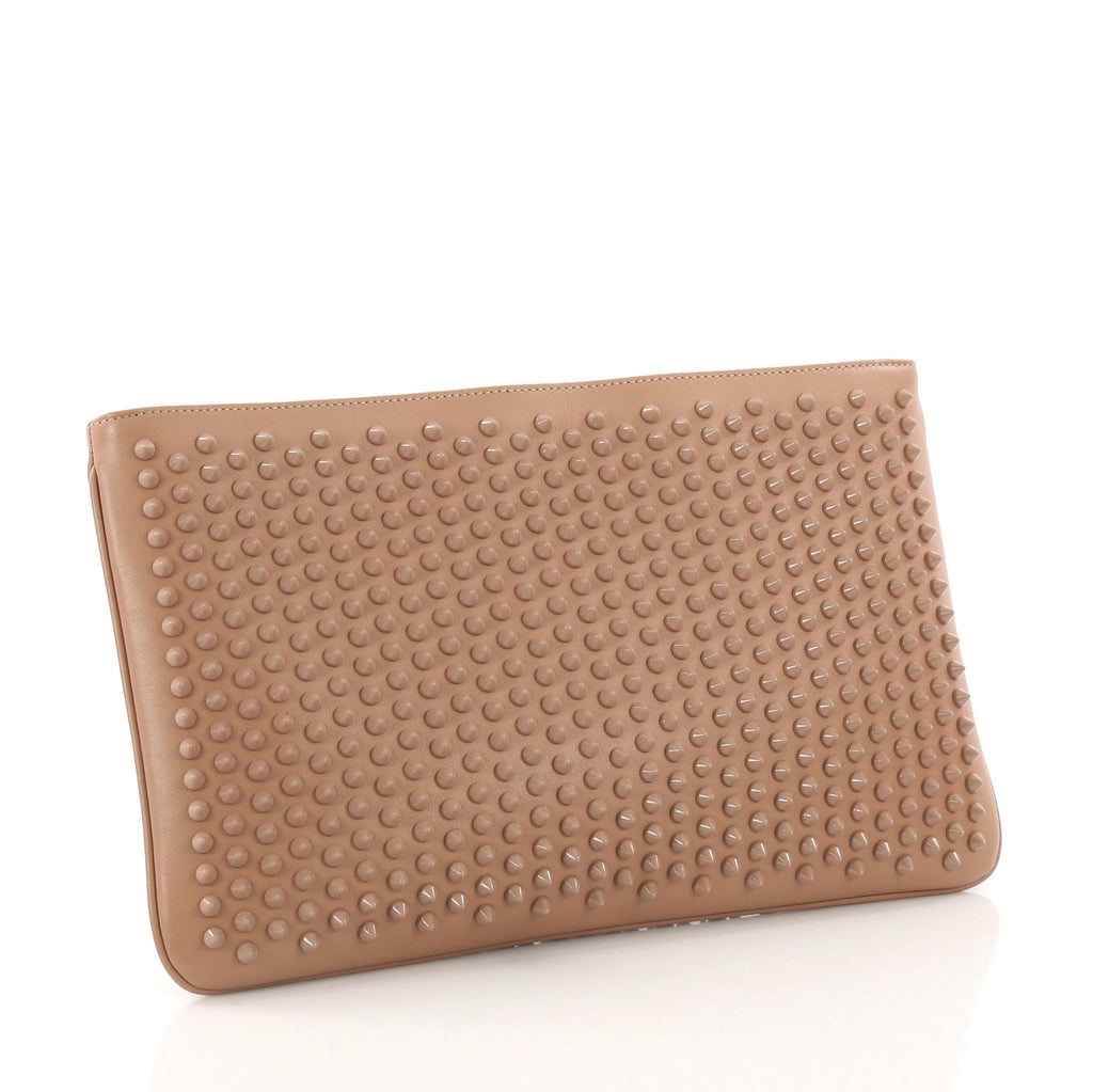 Loubiposh Clutch Spiked Leather