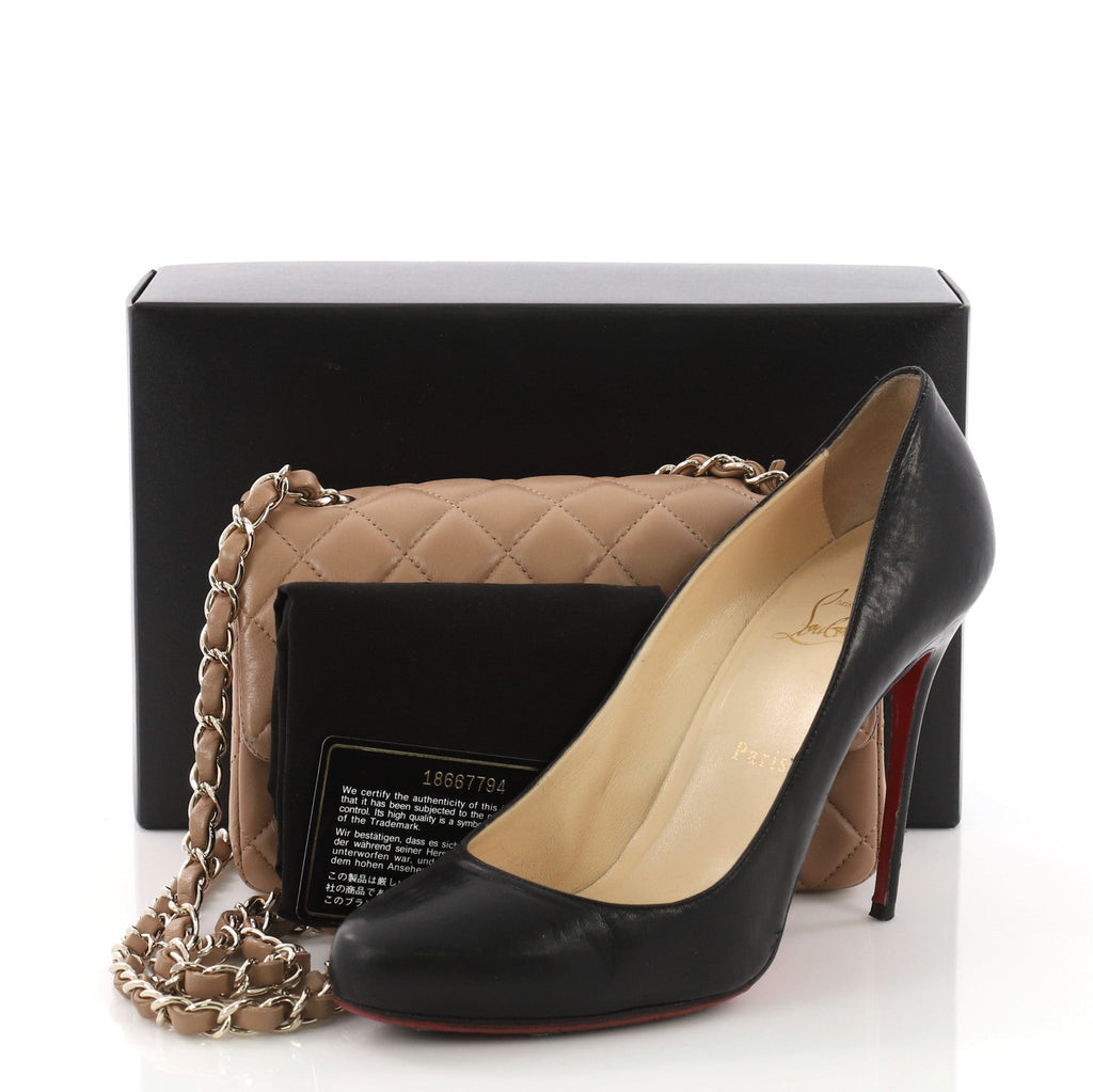 Classic Single Flap Bag Quilted Lambskin Mini