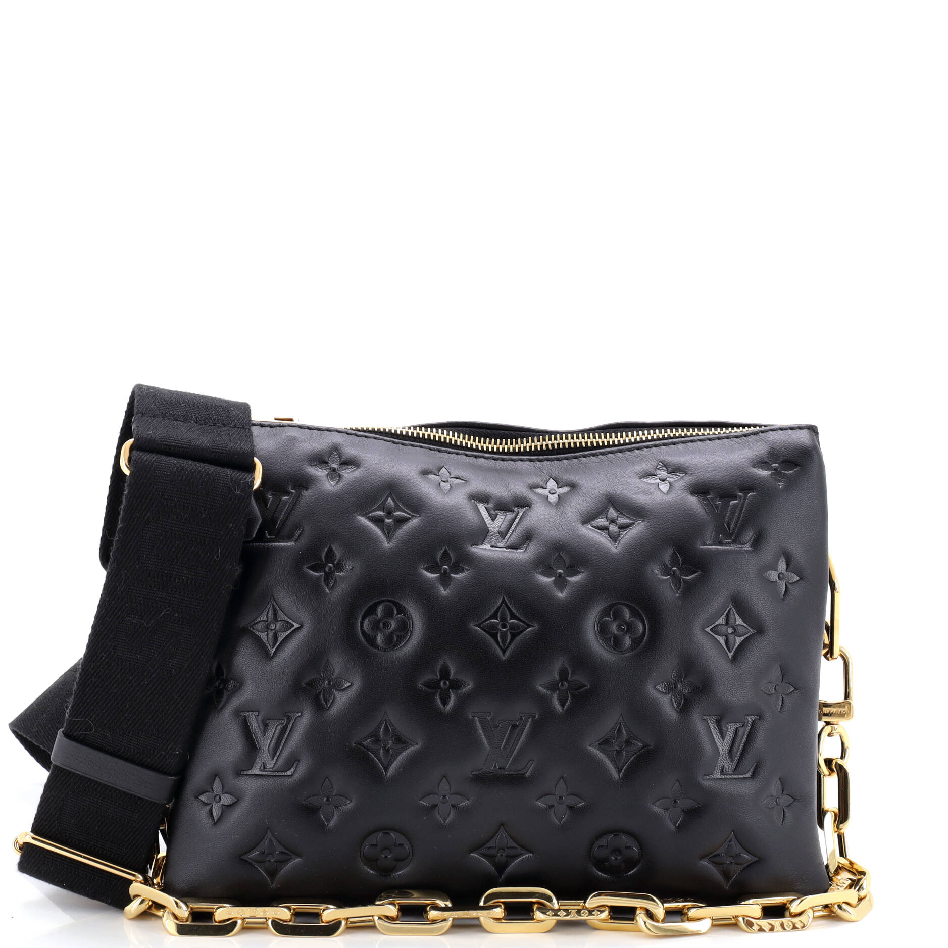 Coussin Bag Monogram Embossed Lambskin PM