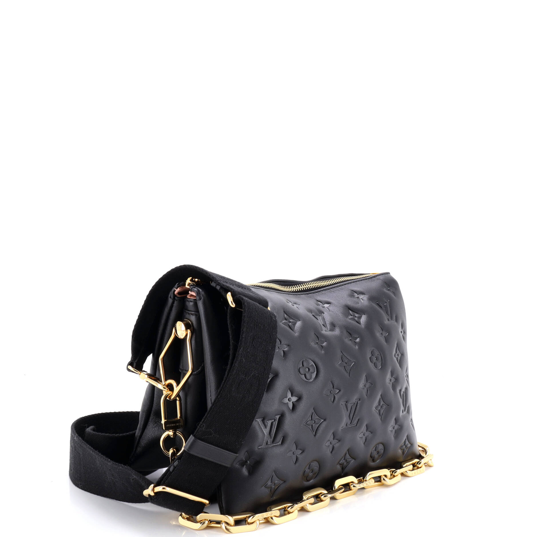 Coussin Bag Monogram Embossed Lambskin PM