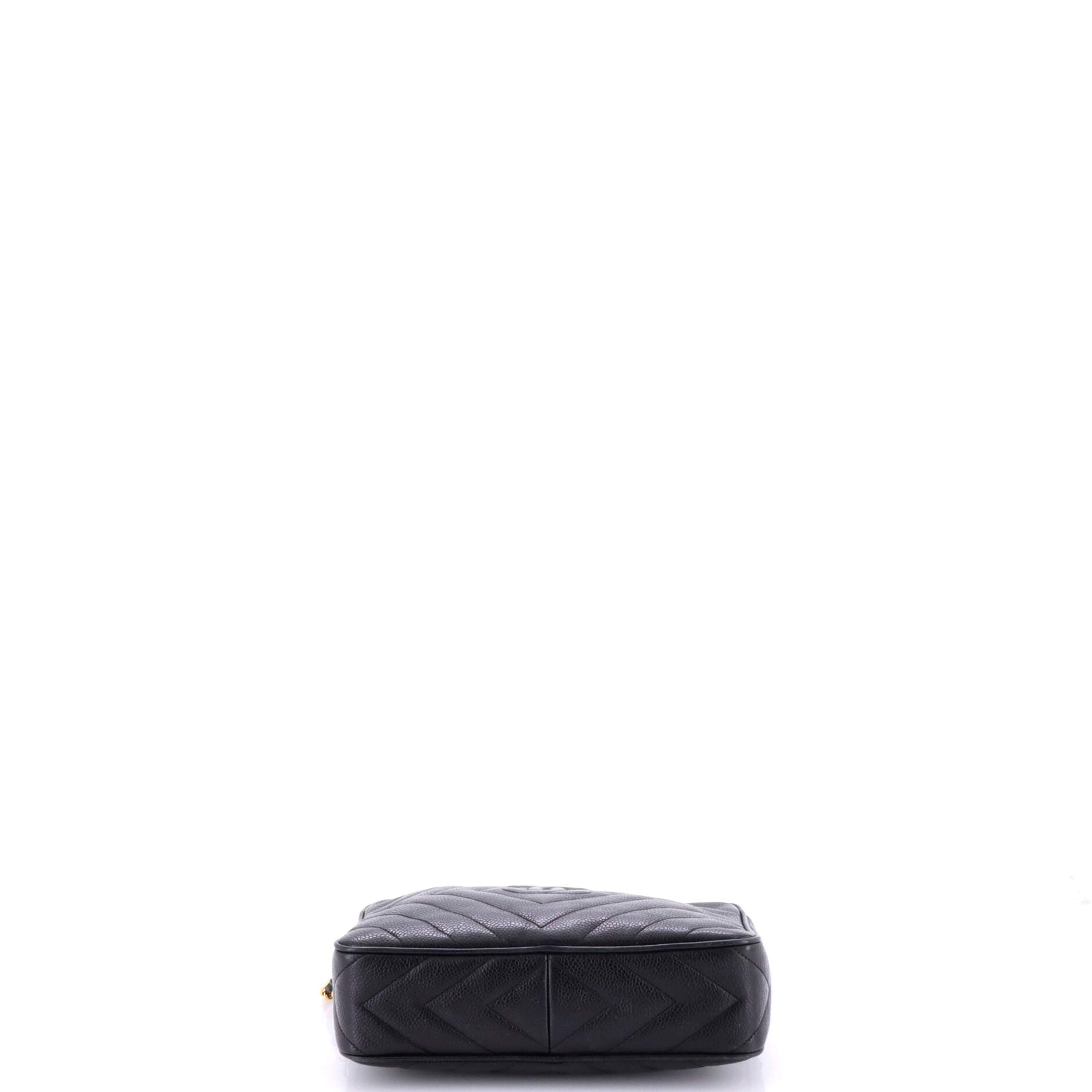 Vintage Diamond CC Camera Bag Quilted Caviar Small