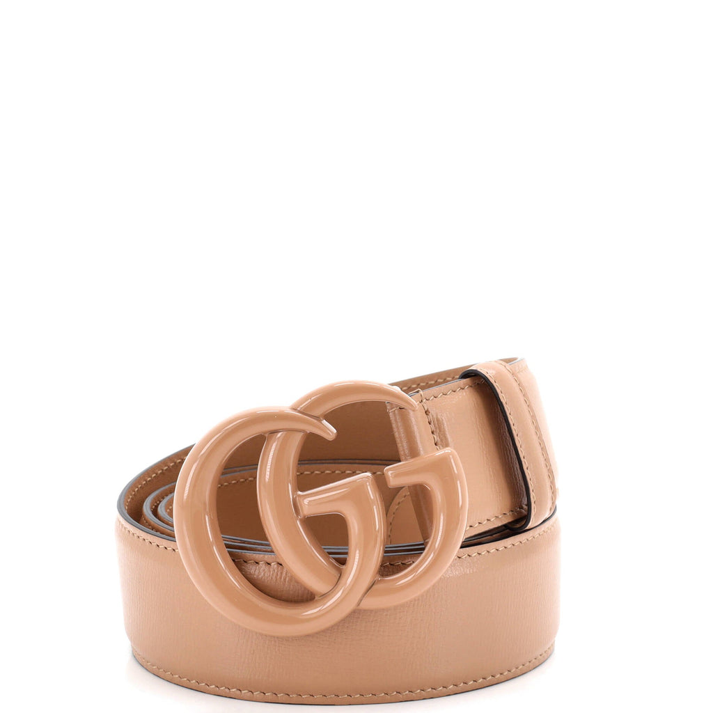 GG Marmont Monochrome Belt Leather with Enamel Wide 95