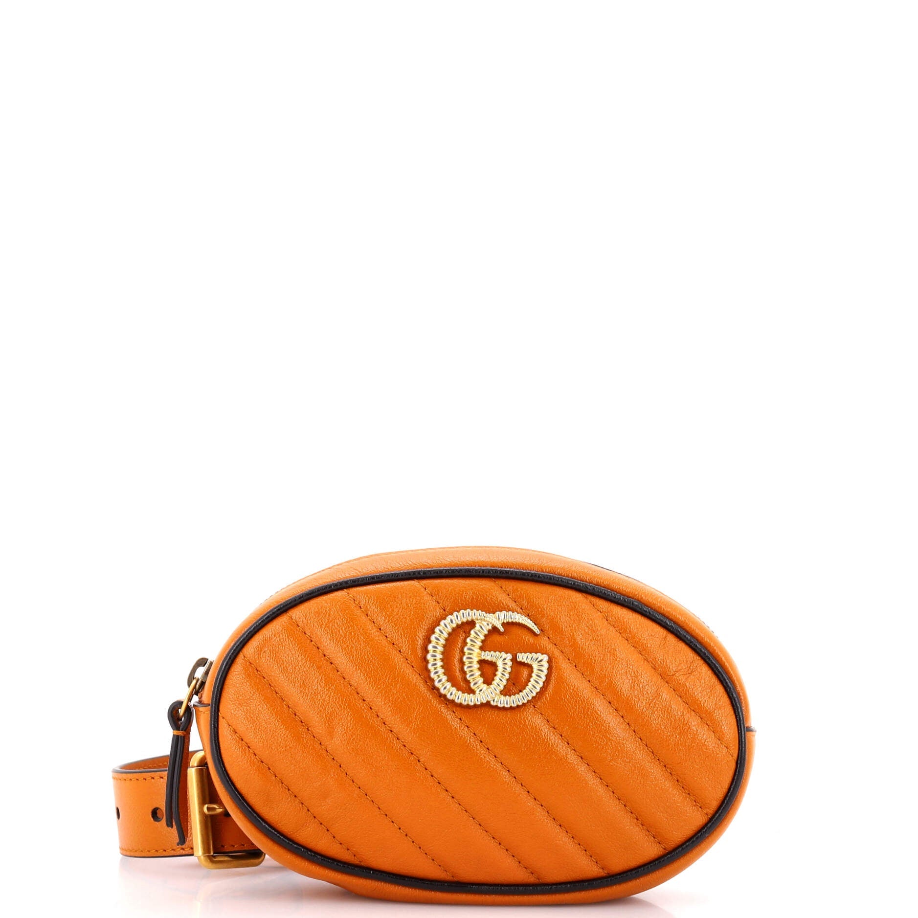 GG Marmont Belt Bag Diagonal Quilted Leather