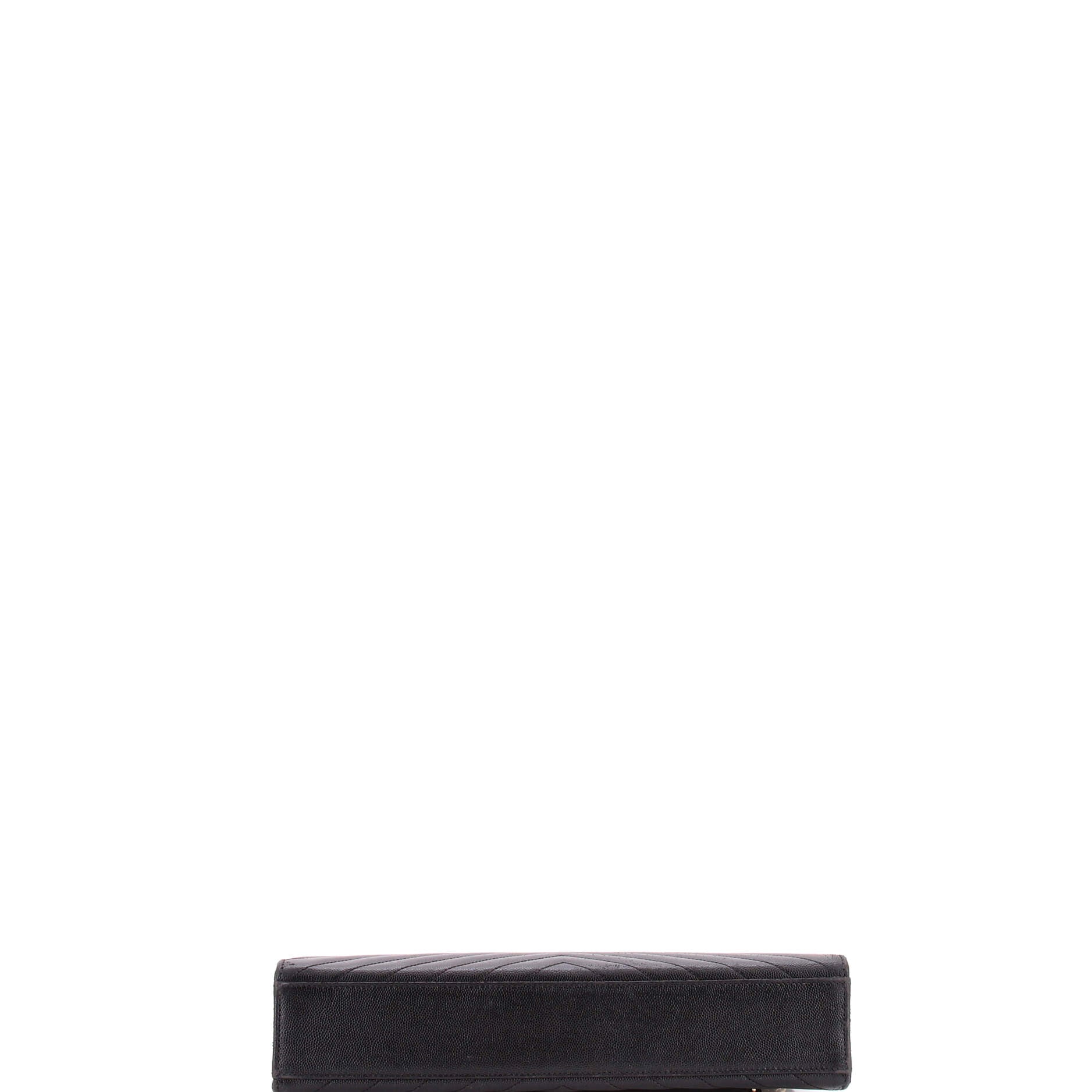 Classic Monogram Envelope Satchel Matelasse Chevron Leather Large