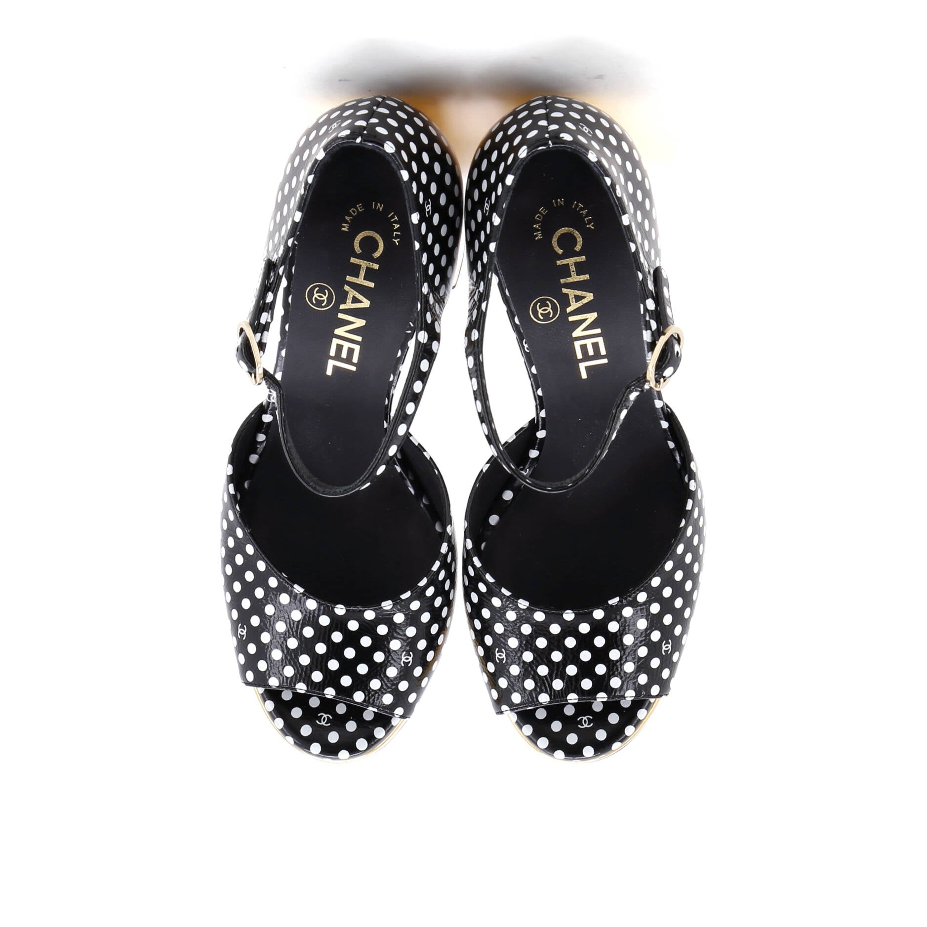 Women's Ankle Strap Platform Sandals Printed Leather