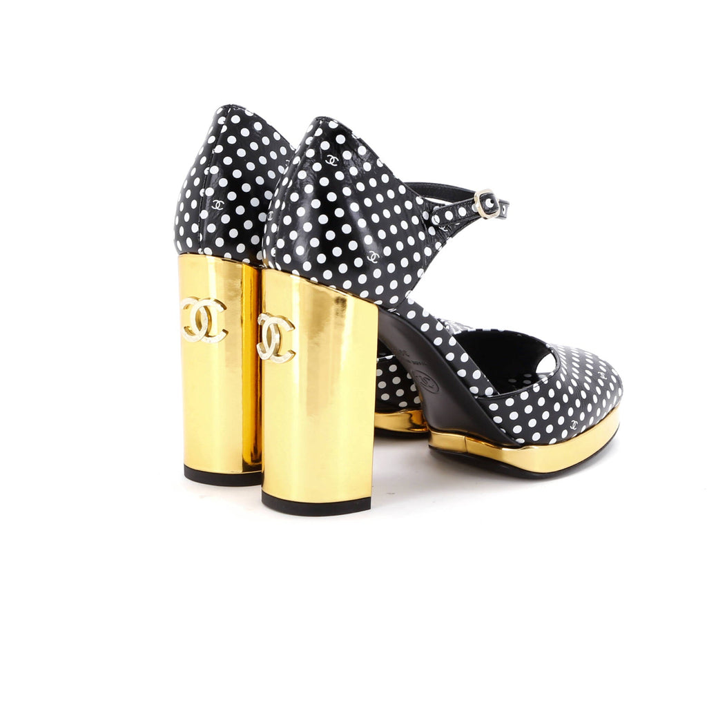 Women's Ankle Strap Platform Sandals Printed Leather