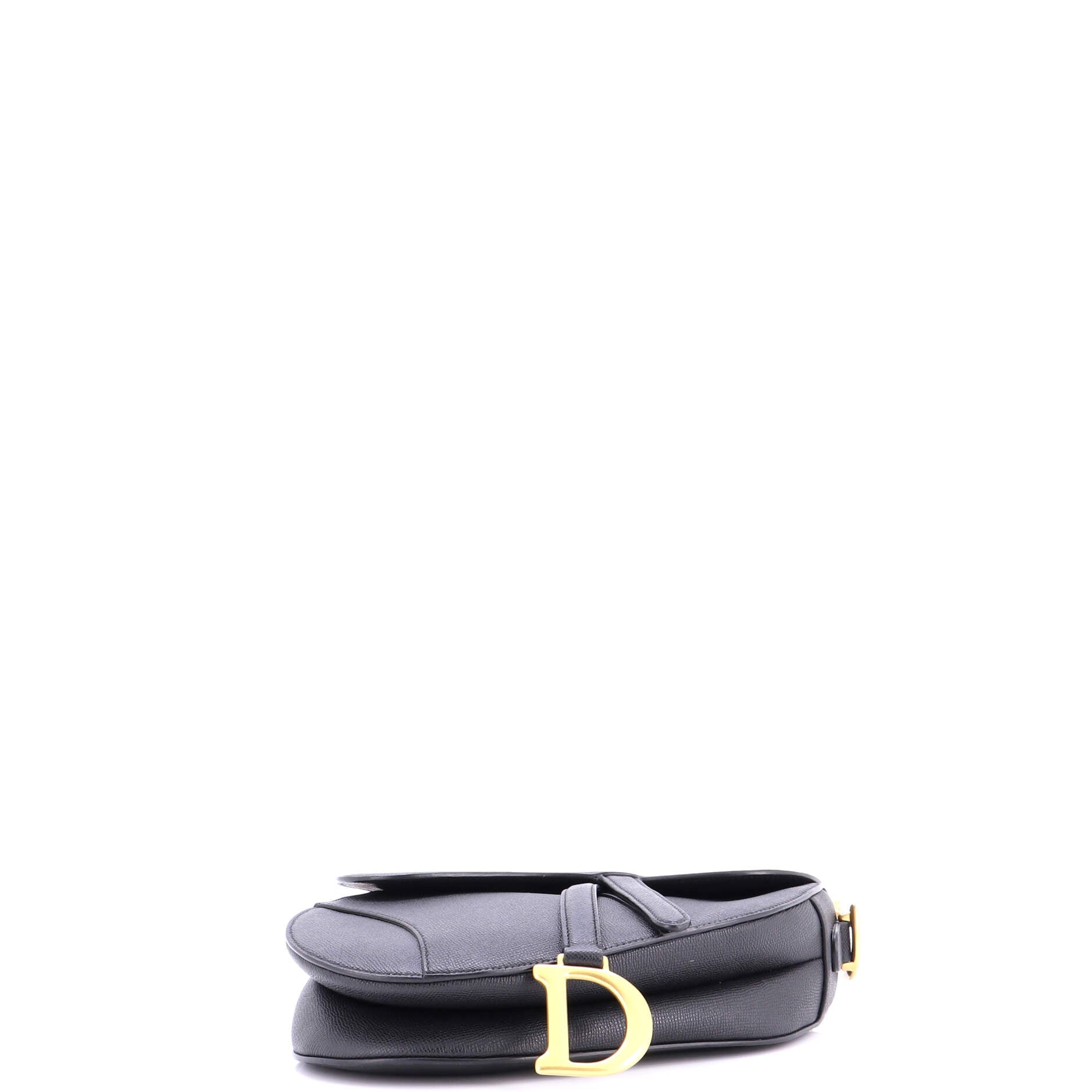 Saddle Handbag with Strap Leather Medium