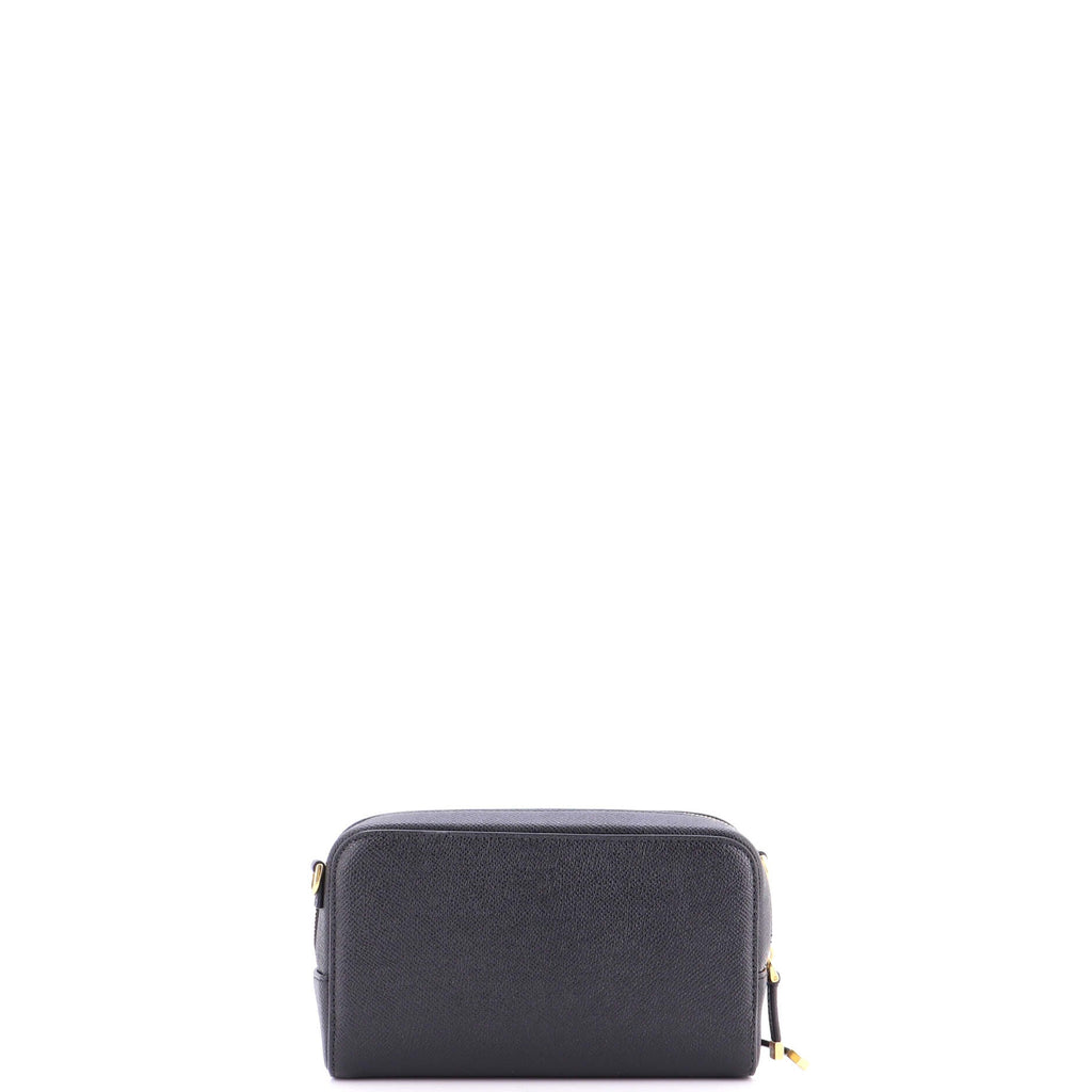 Caro Double Pouch Crossbody Bag Leather