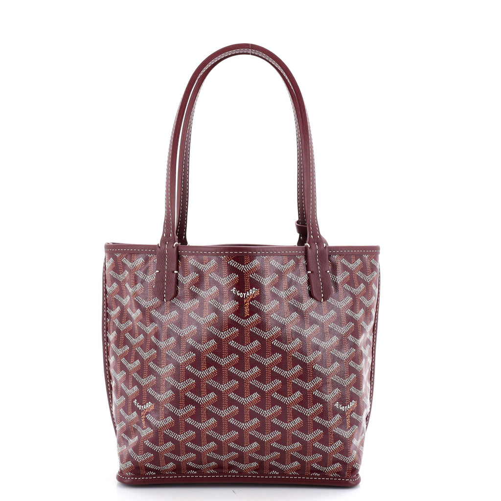 Anjou Reversible Tote Coated Canvas Mini