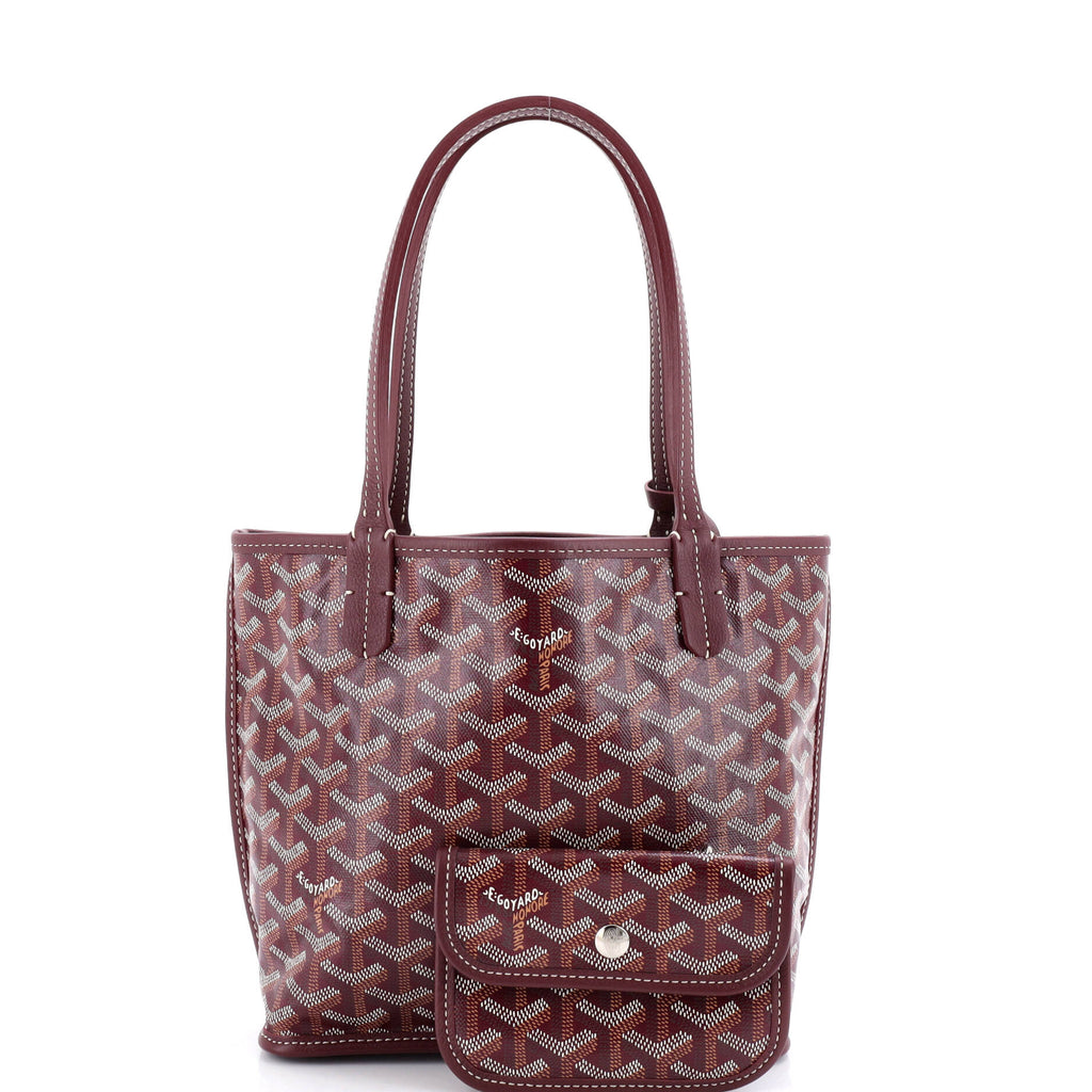 Anjou Reversible Tote Coated Canvas Mini
