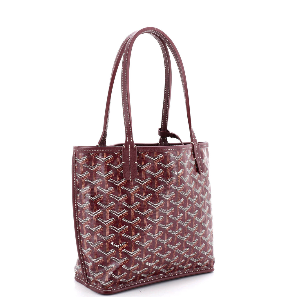 Anjou Reversible Tote Coated Canvas Mini