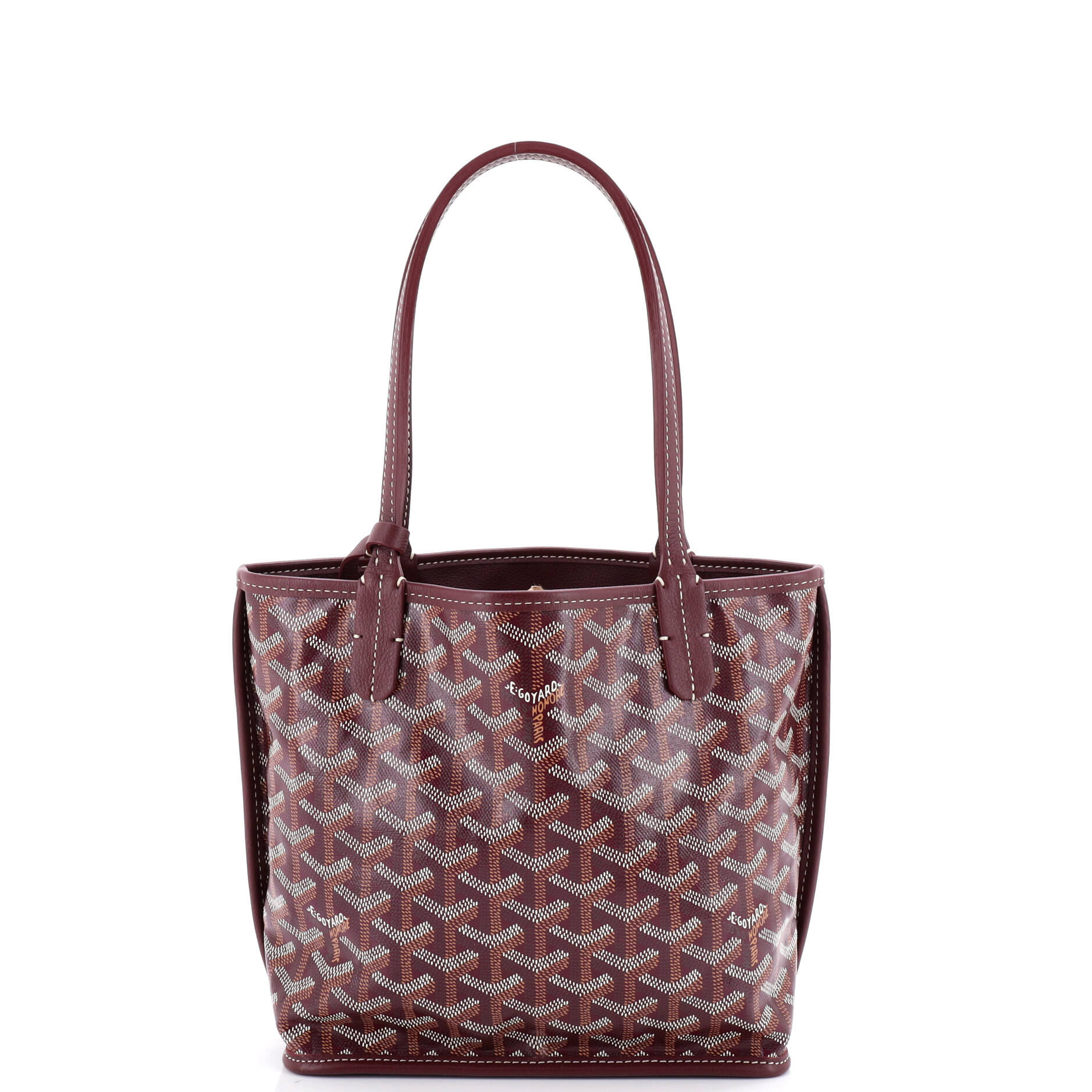 Anjou Reversible Tote Coated Canvas Mini