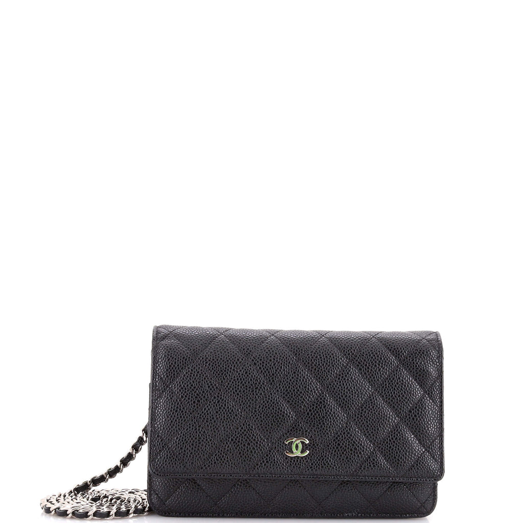 Wallet on Chain Quilted Caviar