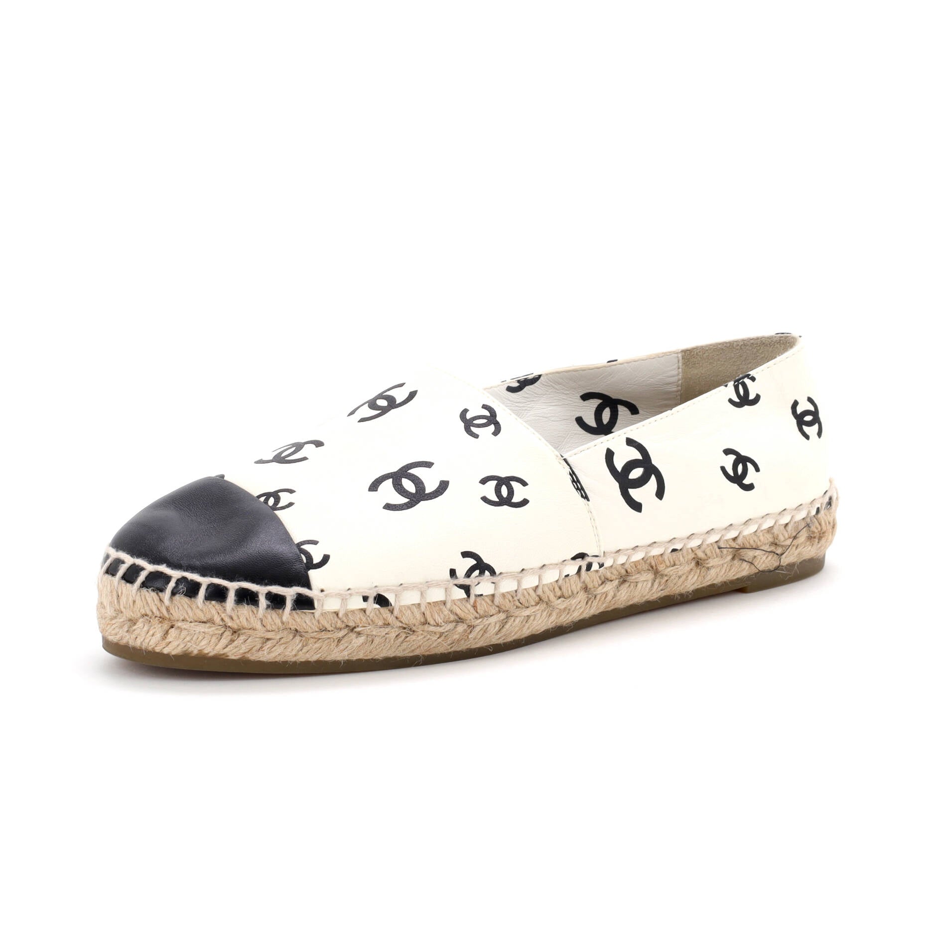 Women's All Over CC Cap Toe Espadrilles Printed Leather